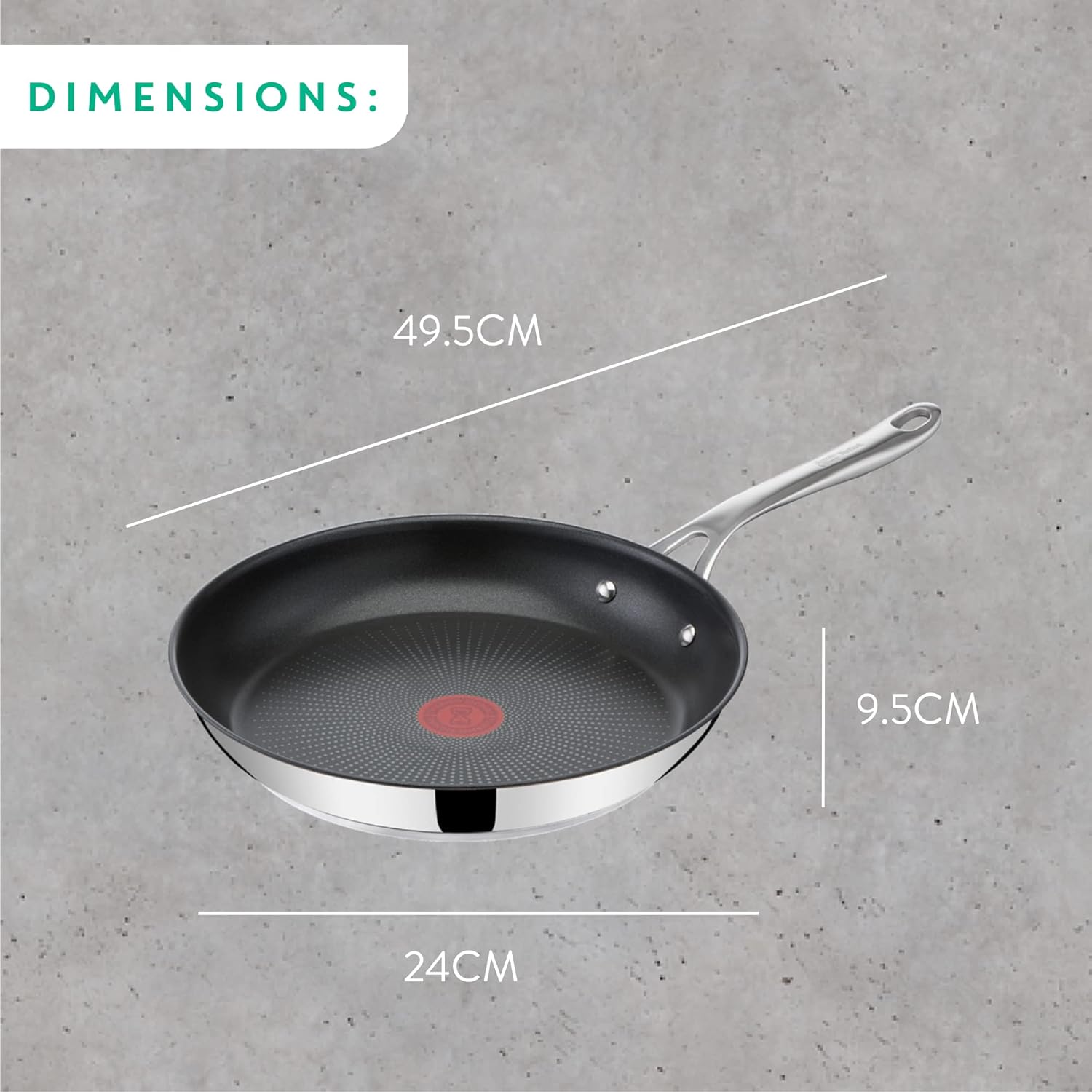 Thumbnail 6 de Tefal Jamie Oliver Cook's Direct 24cm Pancake Pan