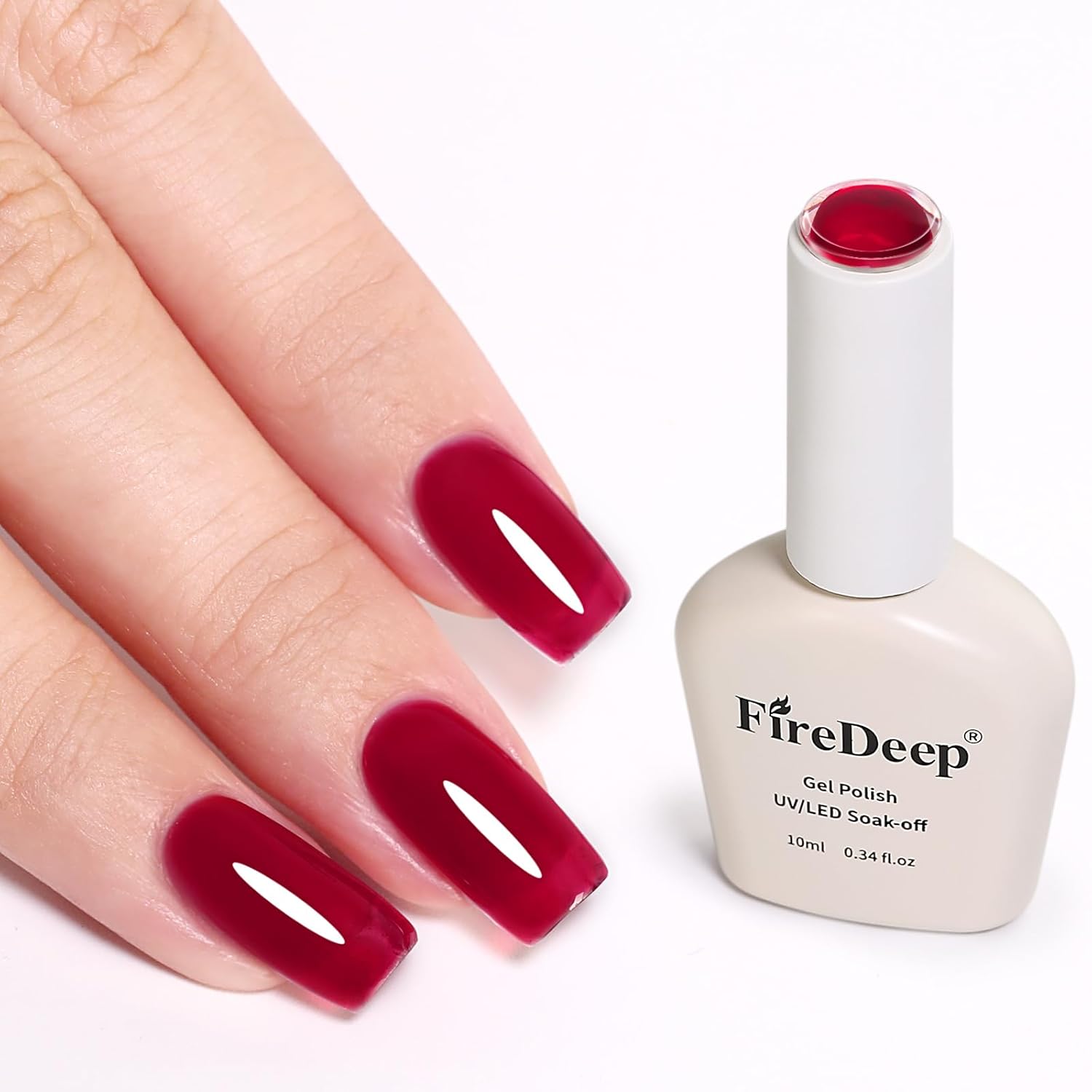 Thumbnail 6 de Firedeep 10 ml HEMA-freier blauer Katzenaugen-Gellack mit Magnet, UV/LED – Marineblau mit Glitzer