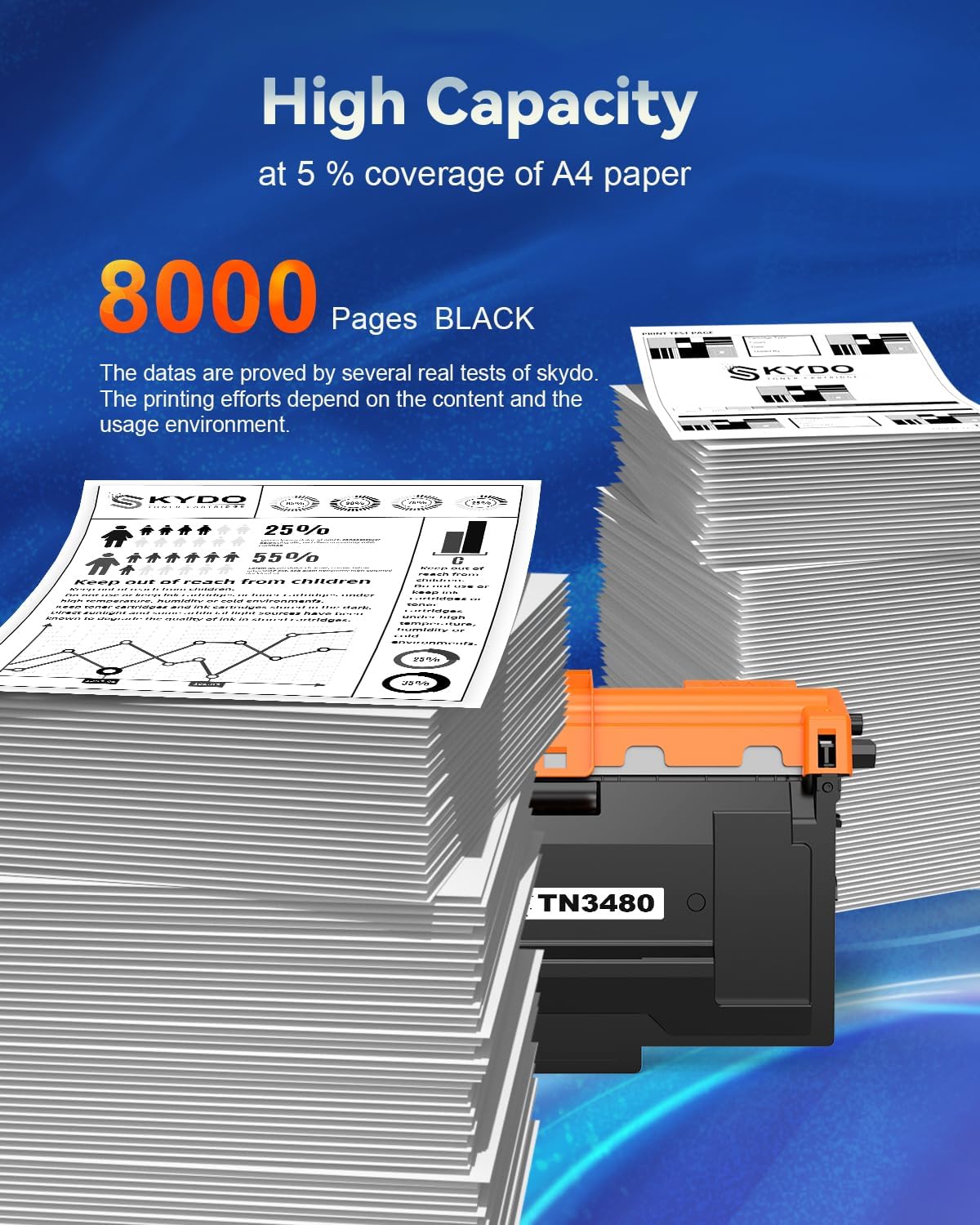 Detalle de Skydo TN3480 toner compatibile 8000 pag. 🖨