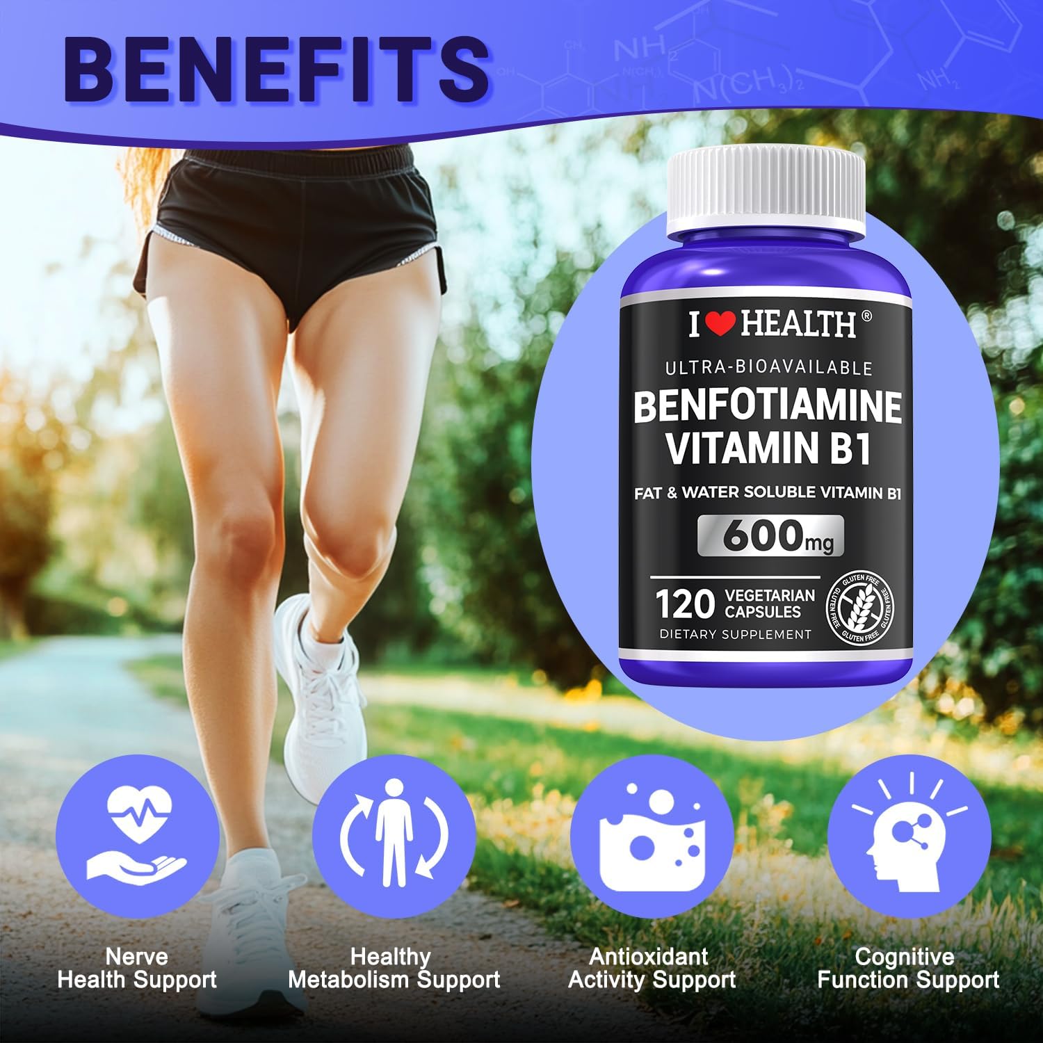 Detalle 2 de Benfotiamine Supplement 600 mg
