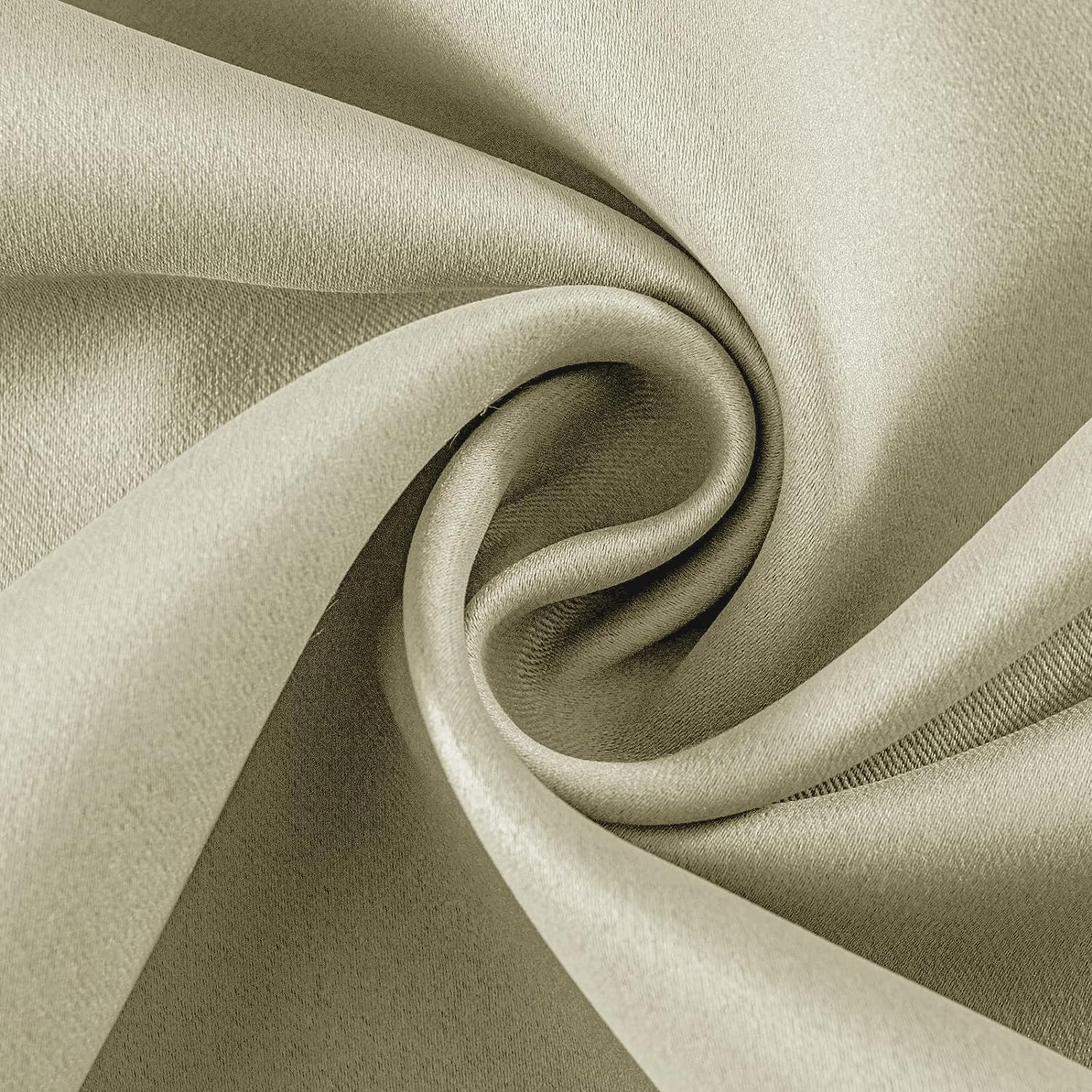 Thumbnail 4 de Joydeco blickdichte Vorhänge mit Ösen (Thermo-/Hitzeschutz) – 2er-Set Hellbeige, 2x H137 x B117