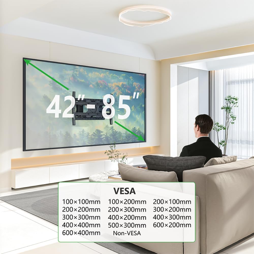 Detalle de XTRARM TiTon 100 cm supporto TV a parete