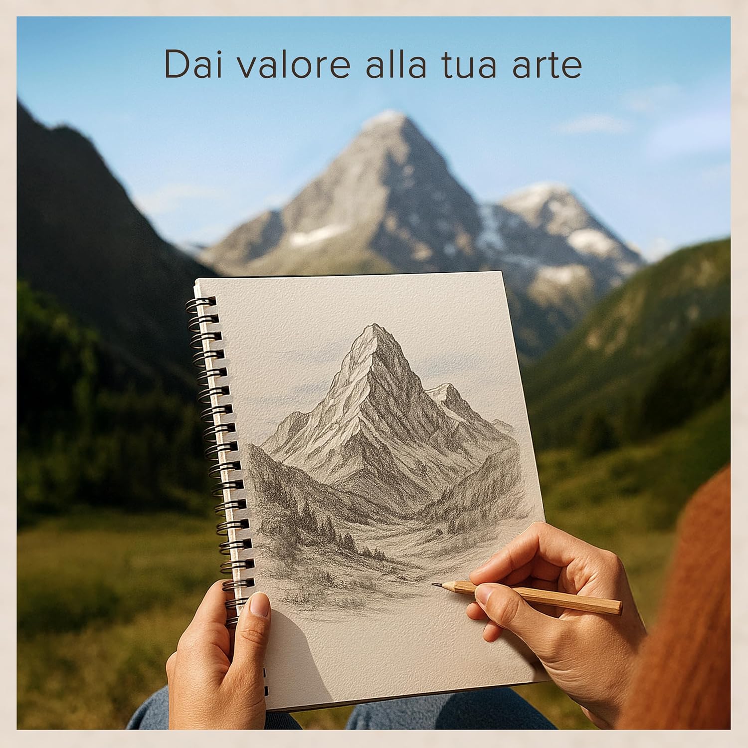 Thumbnail 6 de Blocco per schizzi A3 con copertina rigida e carta molto spessa da 200 g/m², rilegatura a spirale – 29x42 cm, 40 fogli
