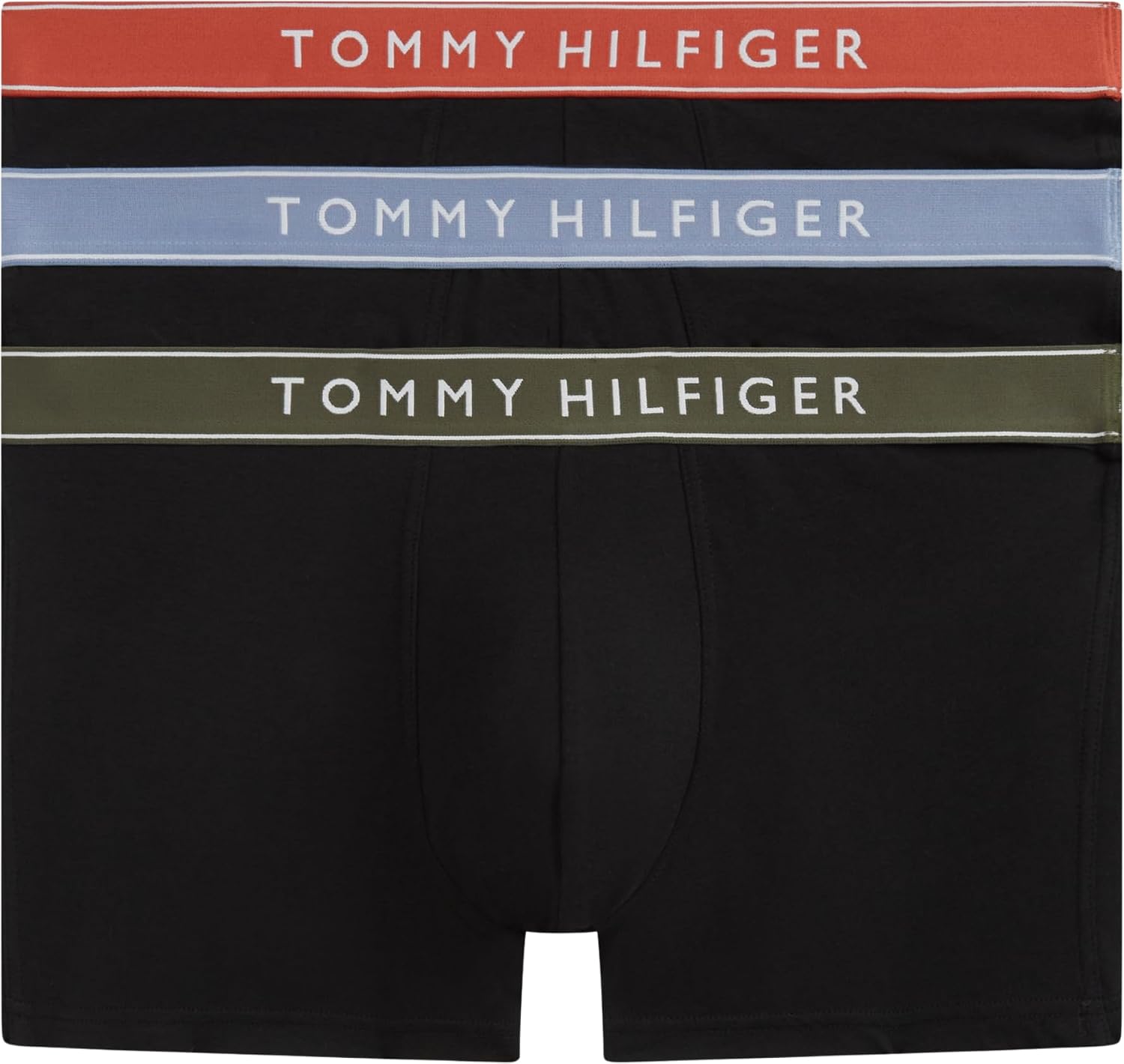 Detalle de Tommy Hilfiger Calzoncillos bóxer Pack de 3 para hombre trunks algodón elástico