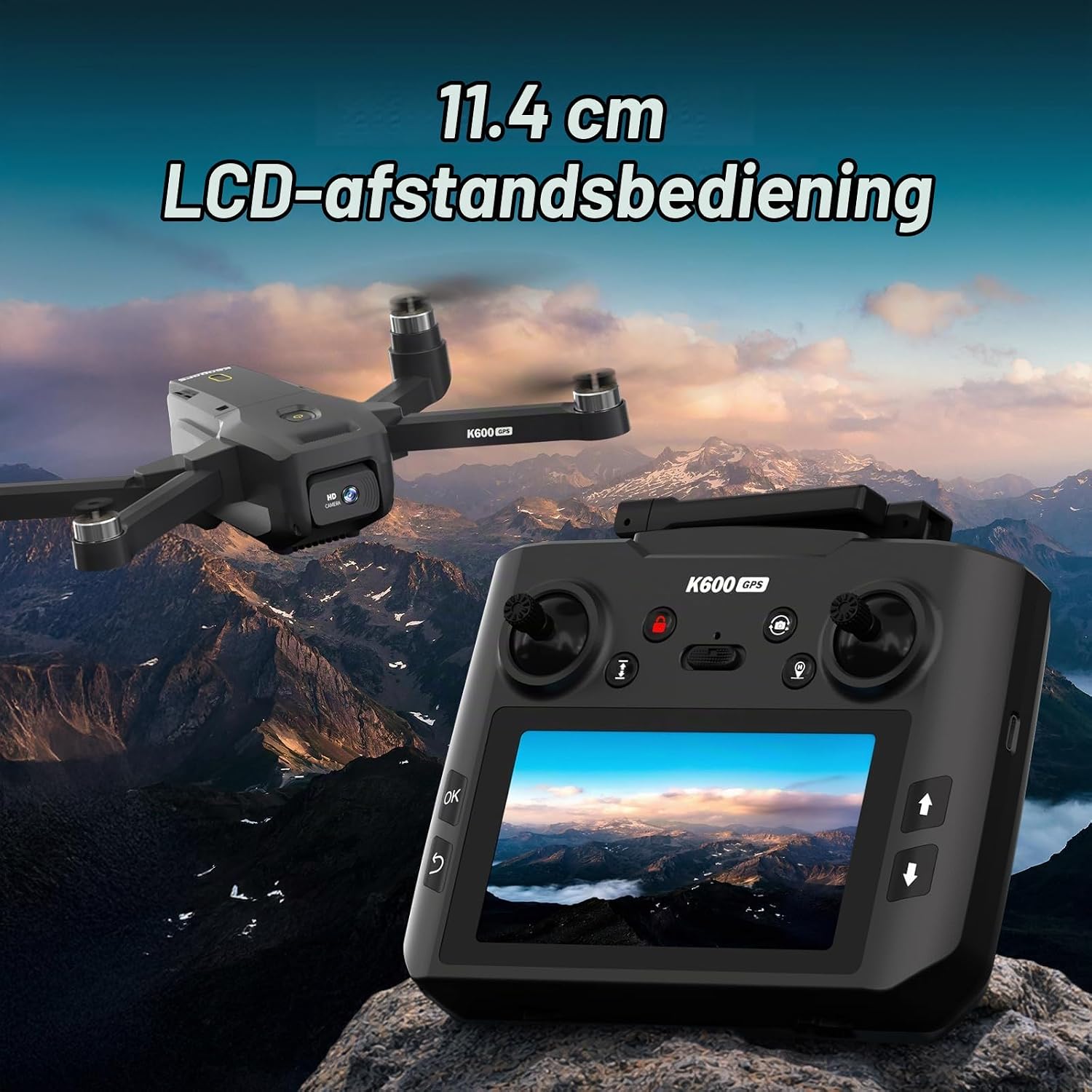 Detalle 2 de TRINTON TECH GPS-drone met 4,5 inch HD-scherm, camera en GPS-volgfunctie