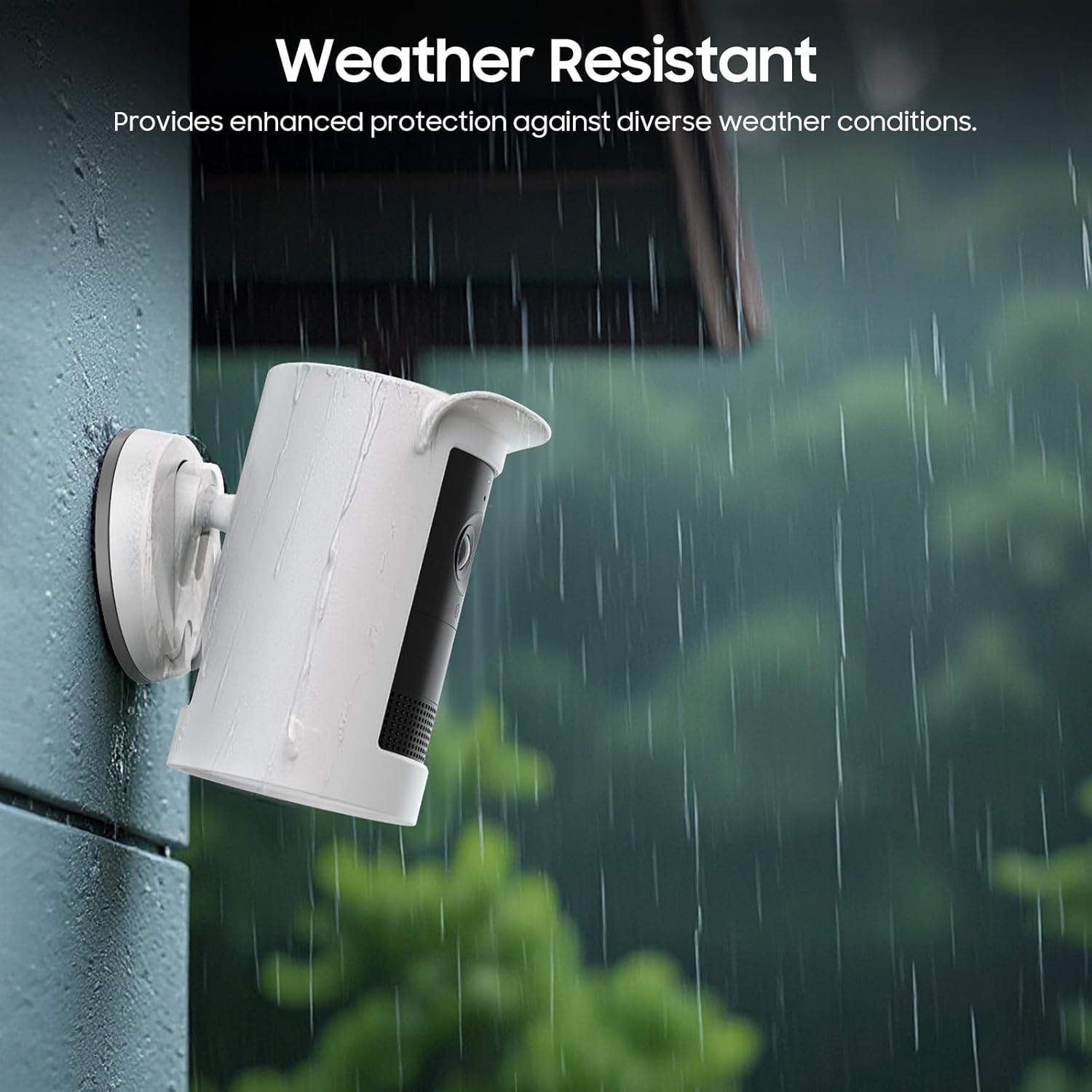 Thumbnail 2 de Fintie Silikonhülle für Ring Outdoor Cam Plus (Version 2025) – wetterfester Schutz (weiß)