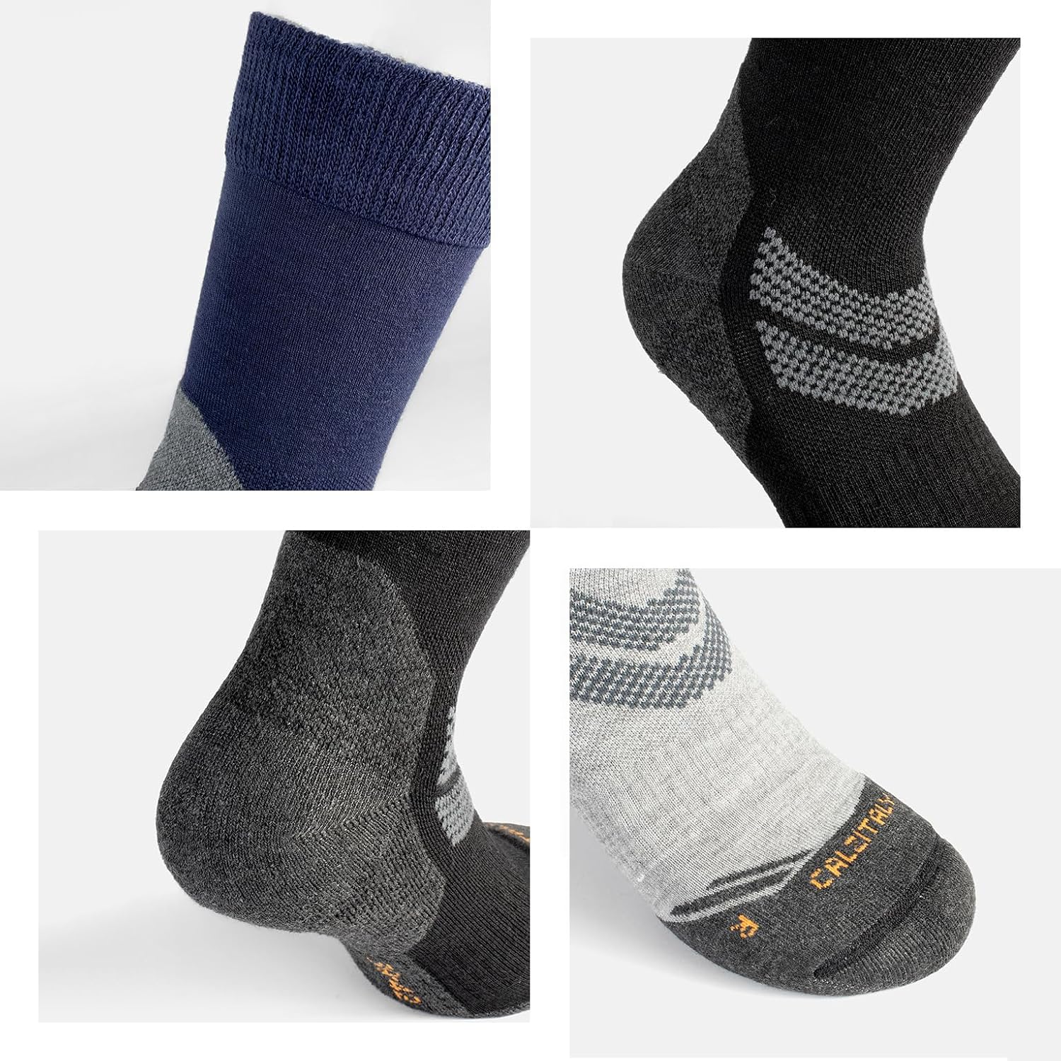 Thumbnail 5 de CALZITALY PACK 1 2 3 Paires – Chaussettes de randonnée en laine mérinos, antiampoules, ski et trek