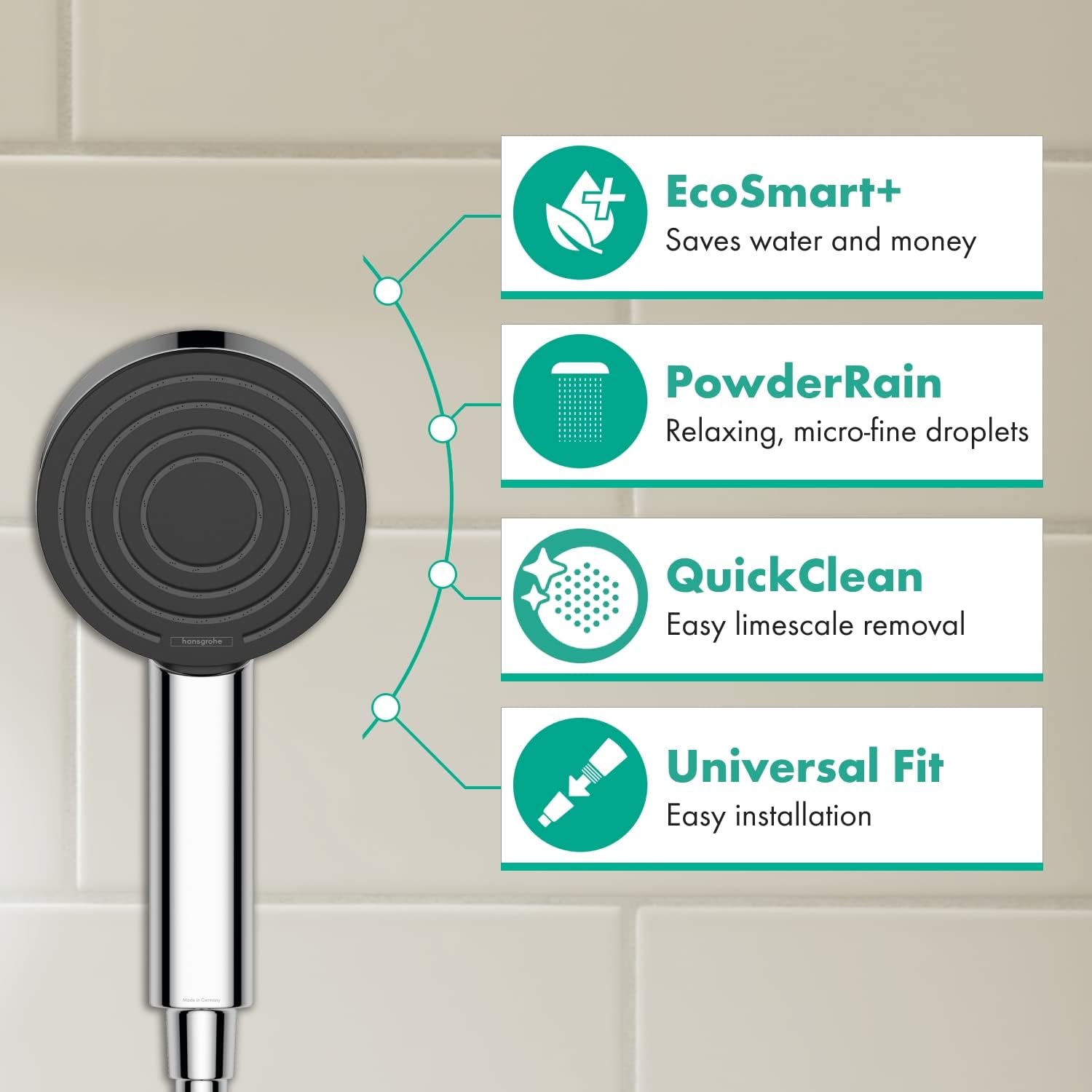 Thumbnail 1 de Hansgrohe Pommeau de Douche Pulsify S – Douchette à Main 6 L/min, Chrome