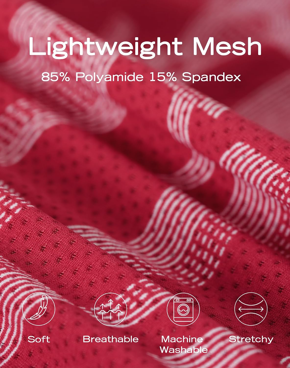 Detalle de INNERSY Men's Boxer Shorts Multipack Open Fly - Breathable Quick-Dry Mesh (Pack of 4)