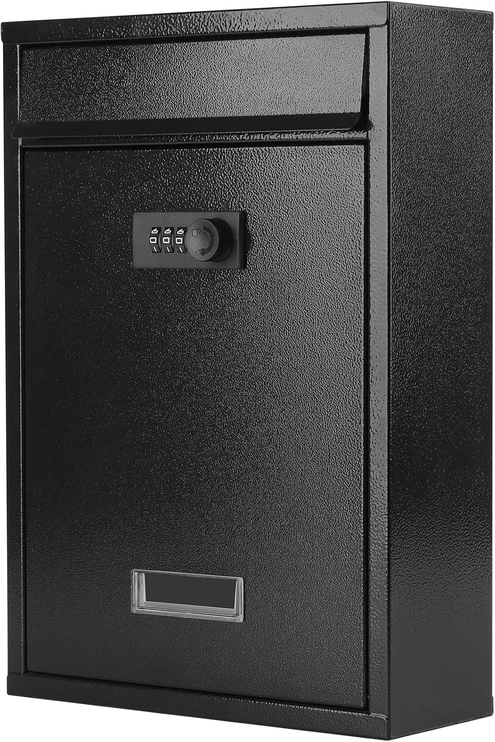 Detalle de KYODOLED 30 Wall-Mount Mailbox with 3-Digit Combination Lock, Black Steel