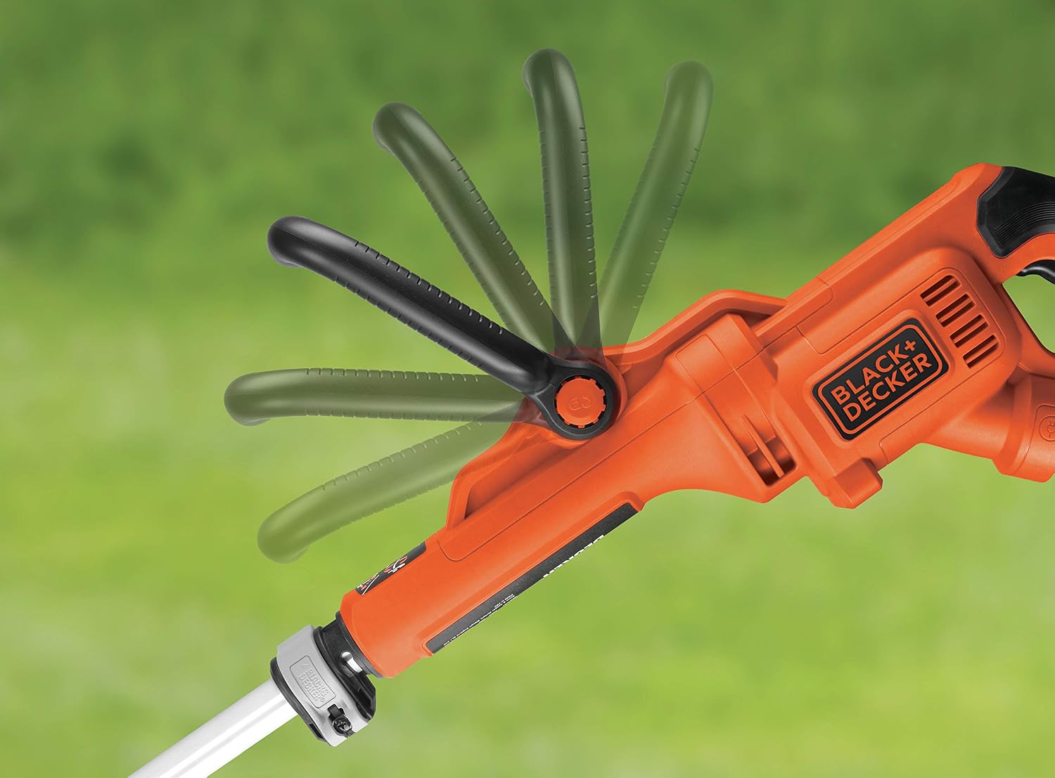 Thumbnail 6 de BLACK+DECKER Coupe-bordures filaire 900W GL9035-QS – 35 cm, manche télescopique et roue de guidage