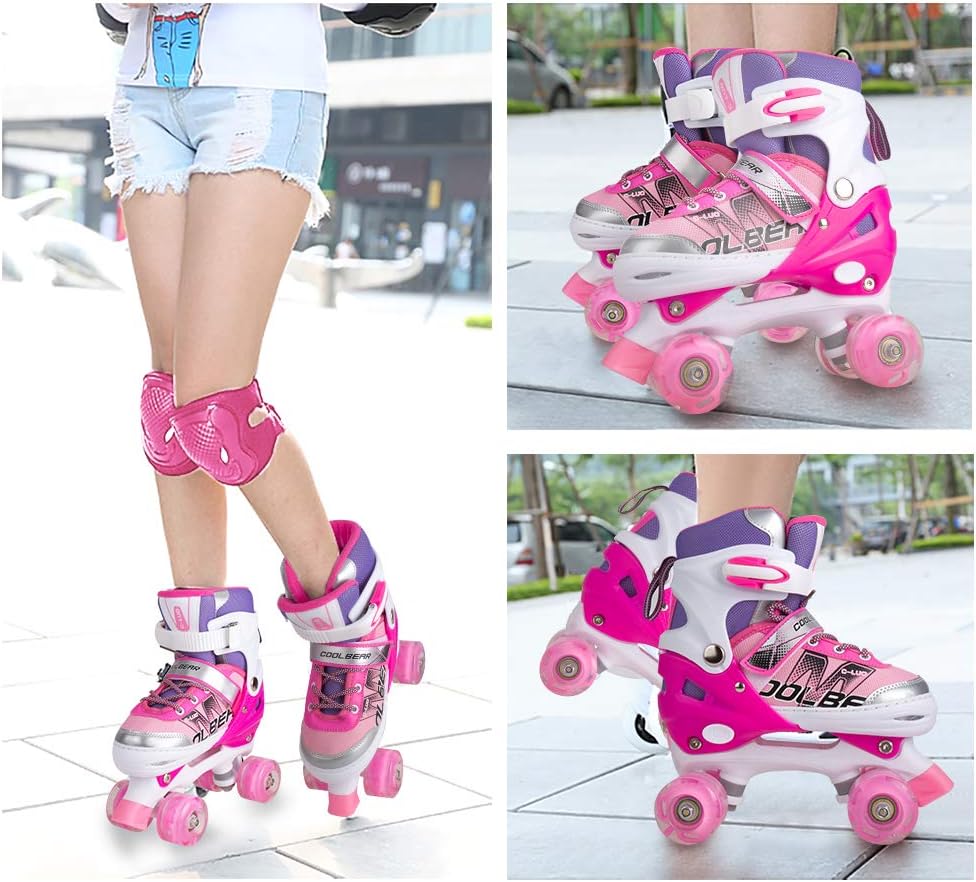 Thumbnail 6 de Sowume Adjustable Roller Skates for Girls and Women (Light-Up 8-Wheel, ABEC-7) — Adjustable Kids’ Roller Skates