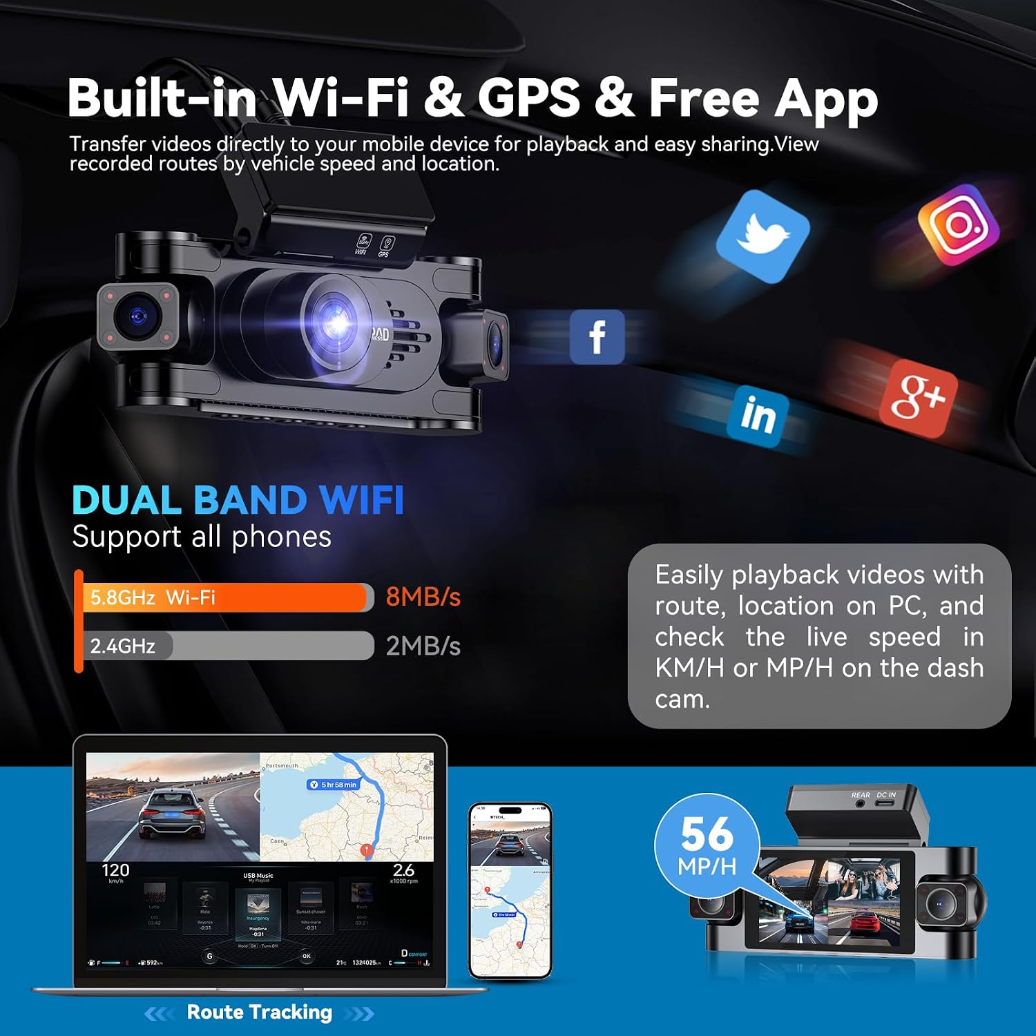 Thumbnail 5 de 4K 360° DashCam 4-Channel with 128GB