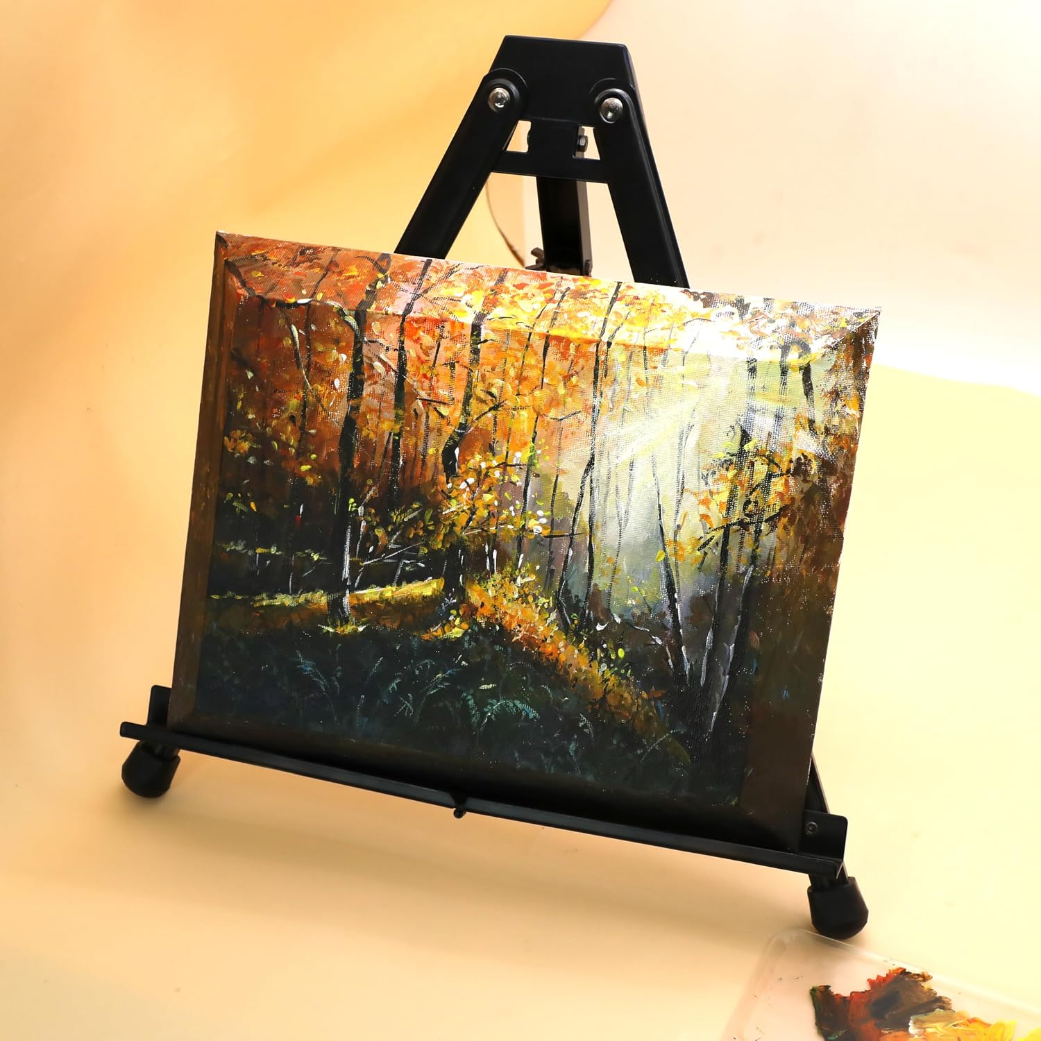 Detalle de EXERZ 24x30cm Bevelled Edge Pre-Stretched Canvas (4 Pack) — A Ready-to-Hang Artist Canvas