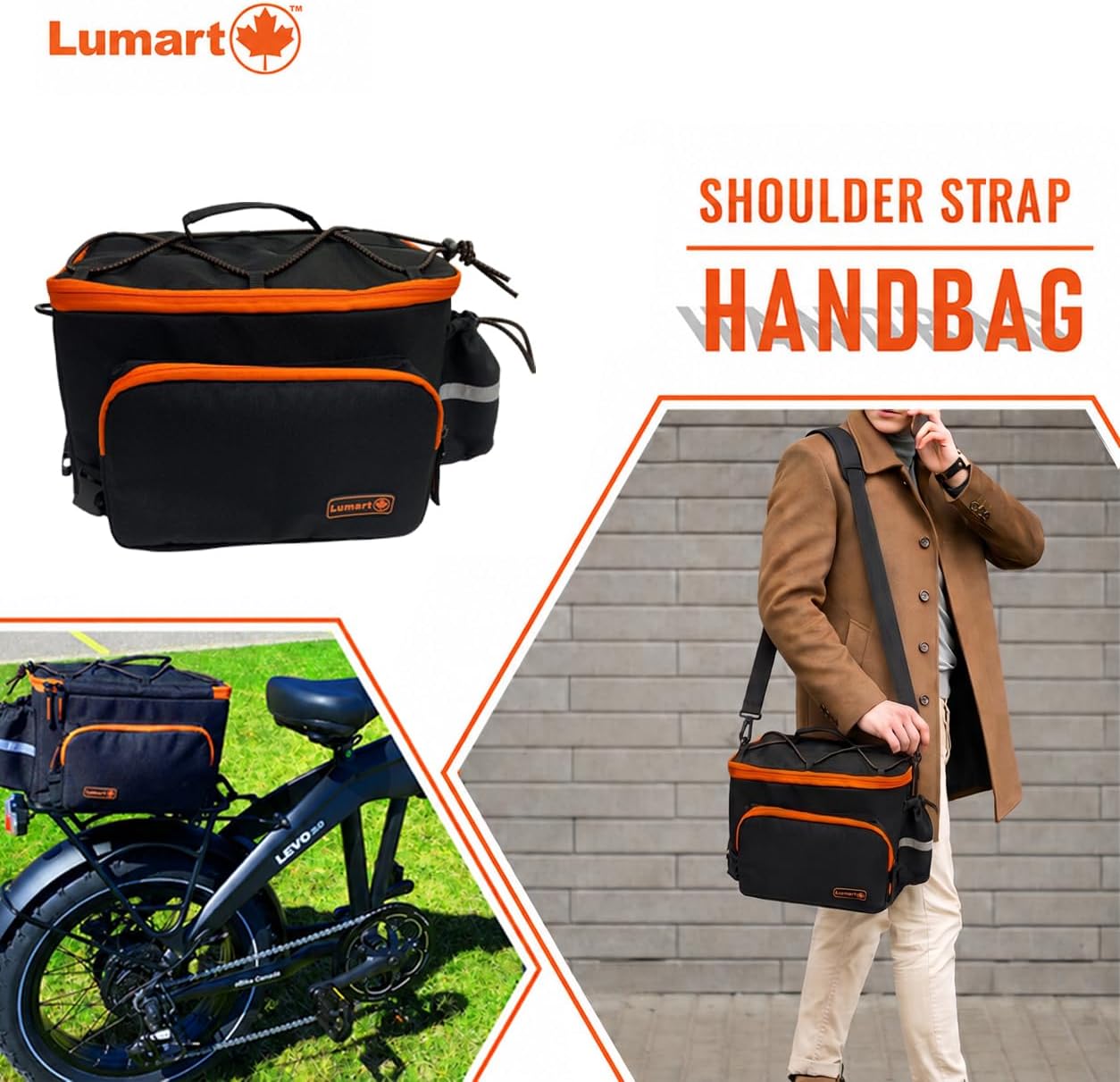 Detalle 2 de LUMART bike rack bag 15 L