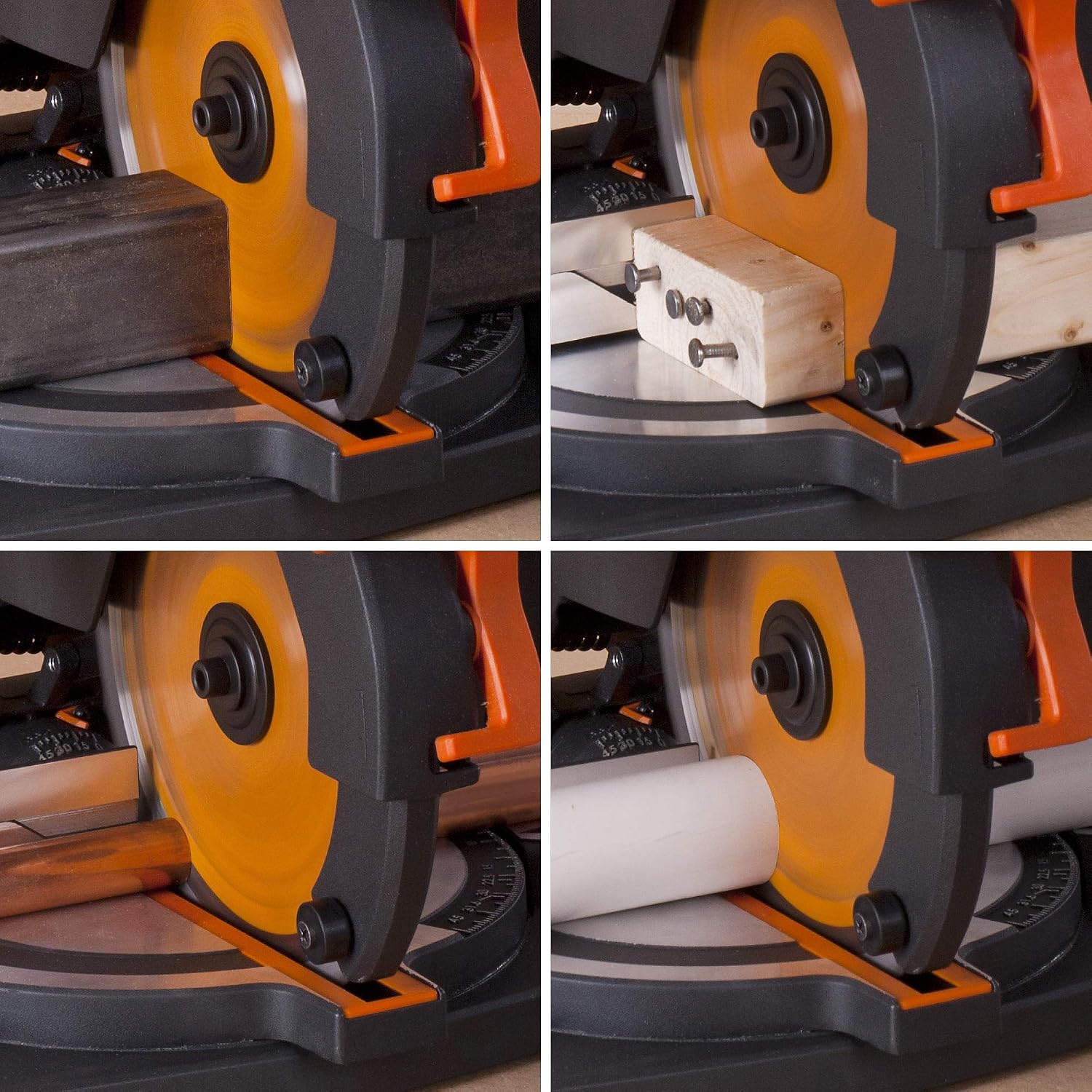 Detalle de Evolution Power Tools R210CMS Compound Miter Saw with Multi-Material Cutting Blade (210mm, 1200W)