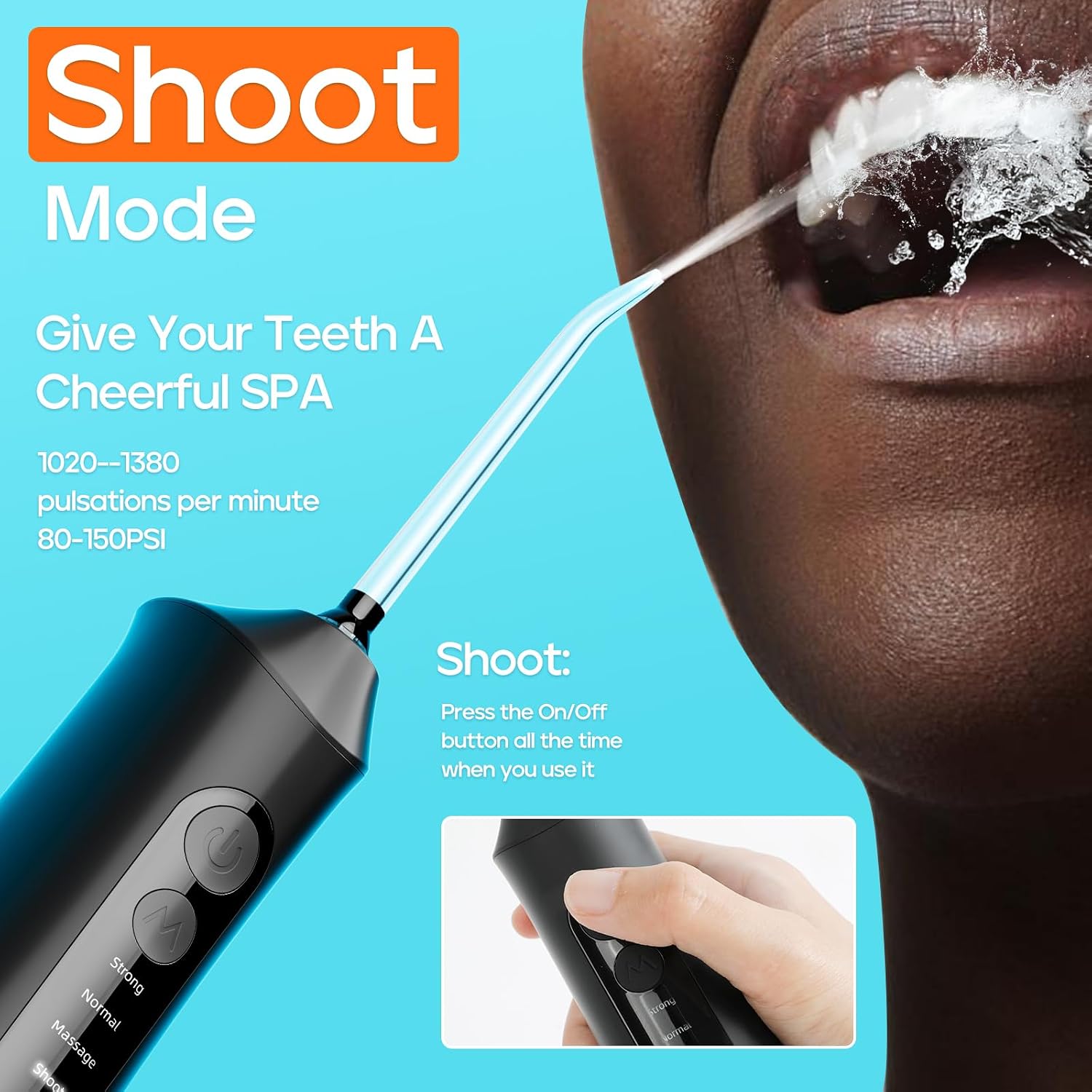 Thumbnail 1 de Seago Cordless Water Flosser SG-8019 with 300ml Tank and 7 Nozzles