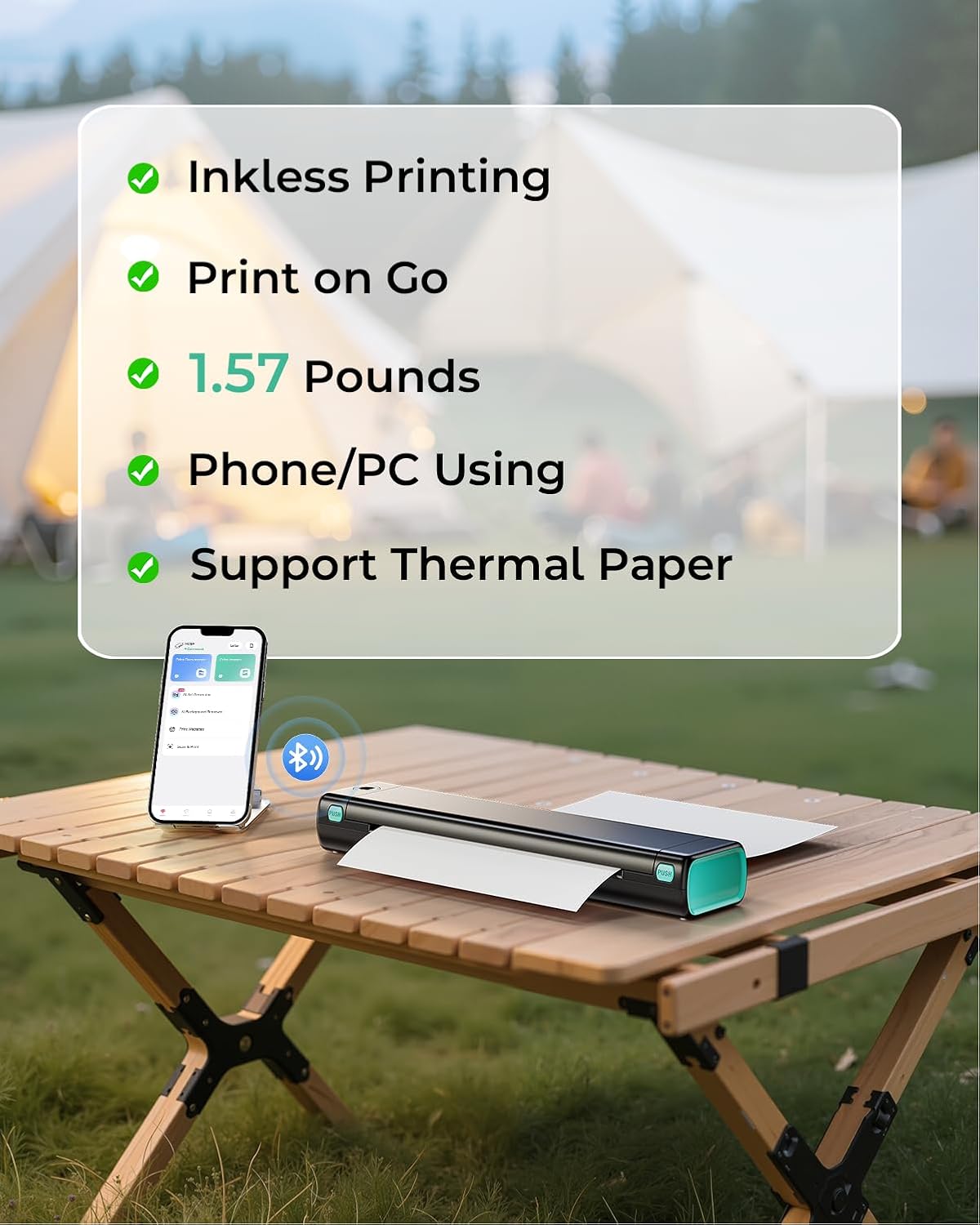 Thumbnail 5 de Phomemo M08F Portable Bluetooth Thermal Printer