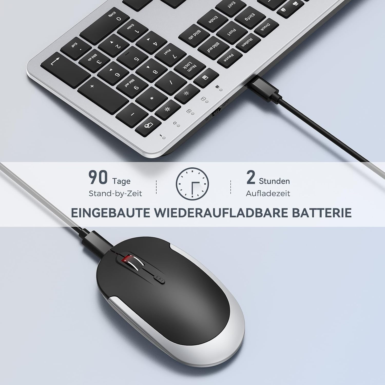 Thumbnail 2 de seenda SK38-3 Tastatur Maus Set 50 Stunden