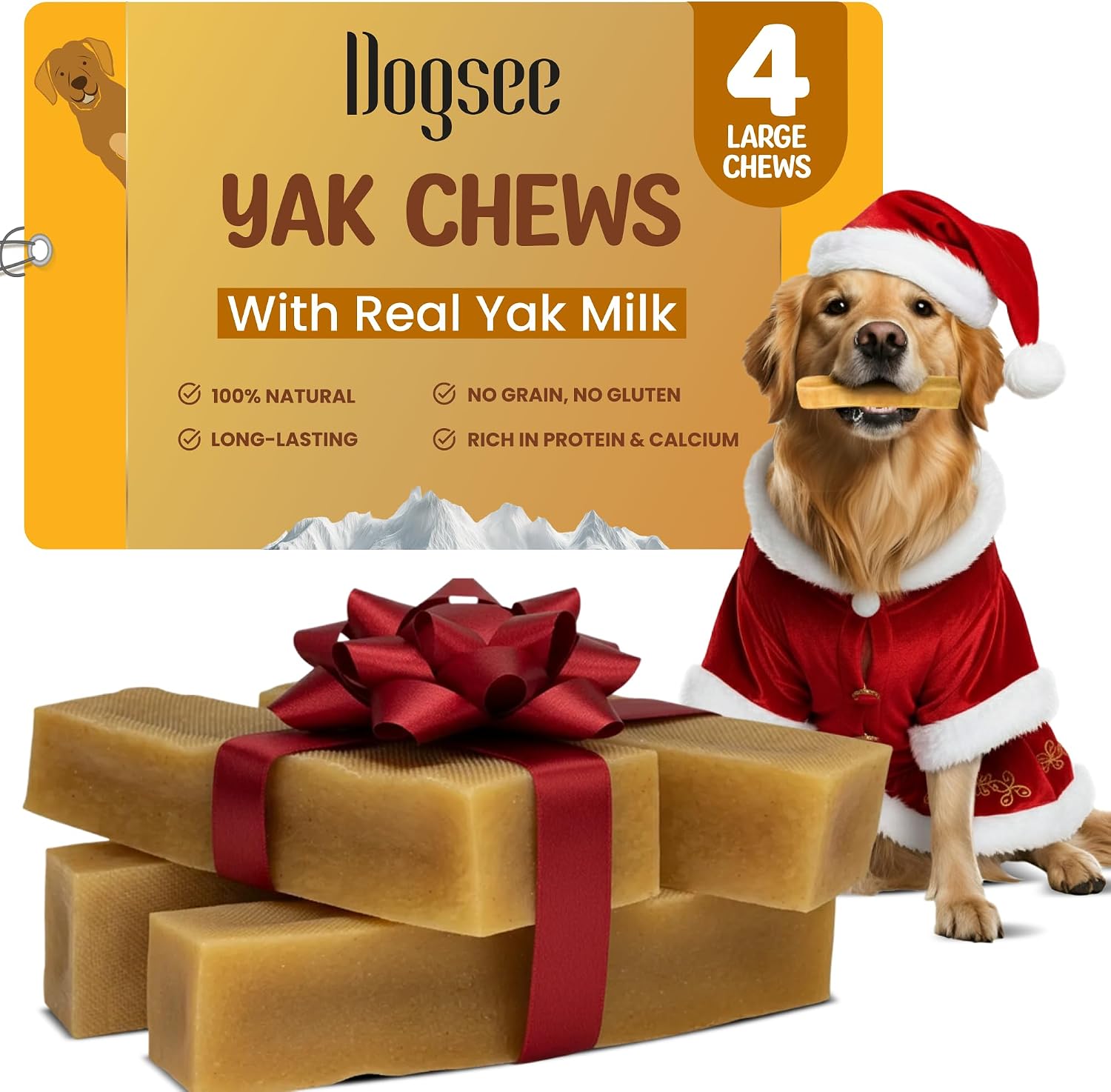 Detalle de Dogsee Yak Chews for Dogs Large