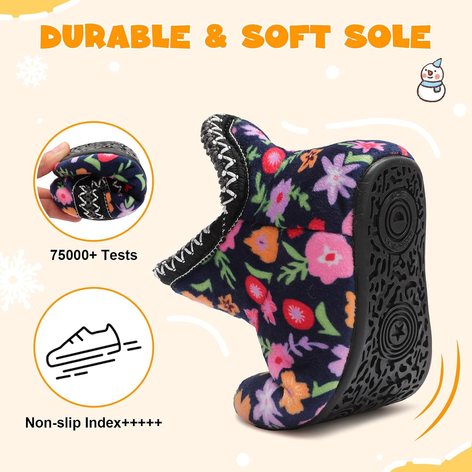 Detalle 1 de LeIsfIt Toddler Slippers with Faux-Fur Lining
