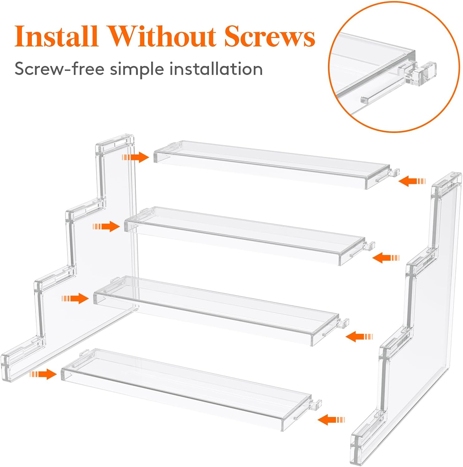 Thumbnail 3 de Lifewit Perfume Organizer Clear Cologne Cupcake Stand (Tool-Free Assembly) for Vanity & Counter Storage