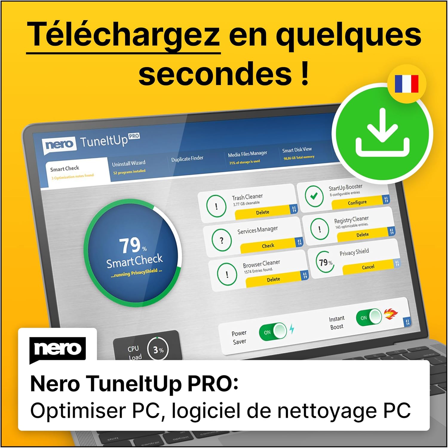Detalle de Nero Platinum 365 – Suite complète Photo/Vidéo/Musique avec sauvegarde, montage et optimisation PC