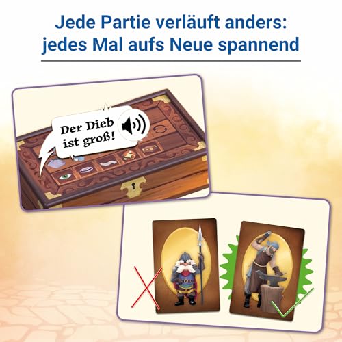 Detalle 2 de Ravensburger Wer War's? – Gesellschafts- und Familienspiel ab 6 Jahren (2–4 Spieler)