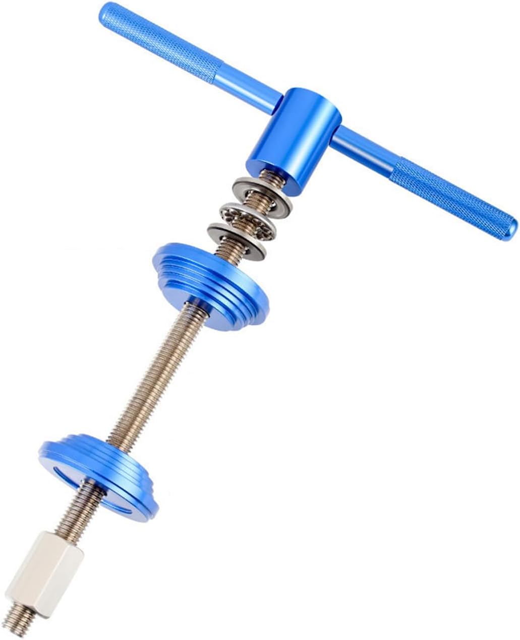 Detalle de BIGP persgereedschap voor fietsheadsets en BB-lagers van aluminium