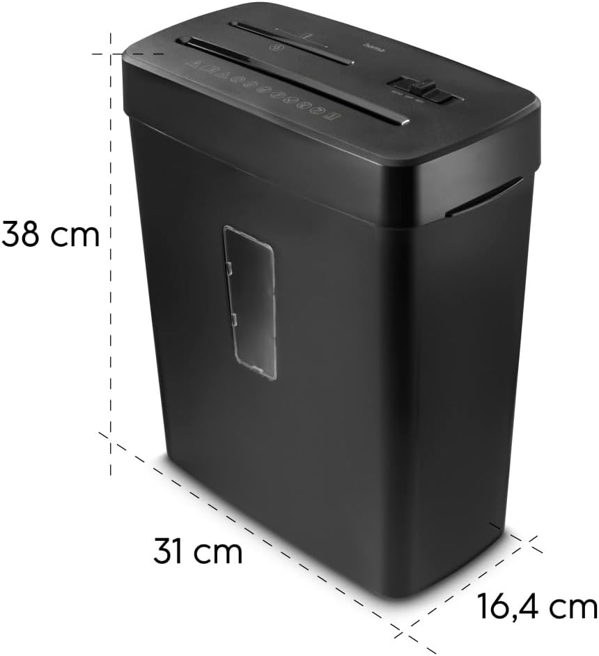 Thumbnail 6 de Hama Aktenvernichter P5 T2 E2 O1 mit Mikroschnitt, CD/DVD/Plastik-Einzug und 13‑Liter-Papierkorb