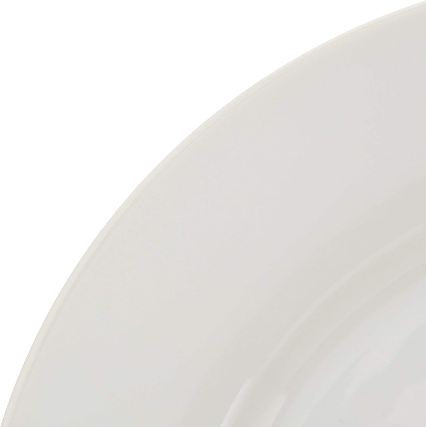 Detalle de Amazon Basics 18-Piece Porcelain Dinner Set for 6 – Microwave, Oven, and Dishwasher Safe