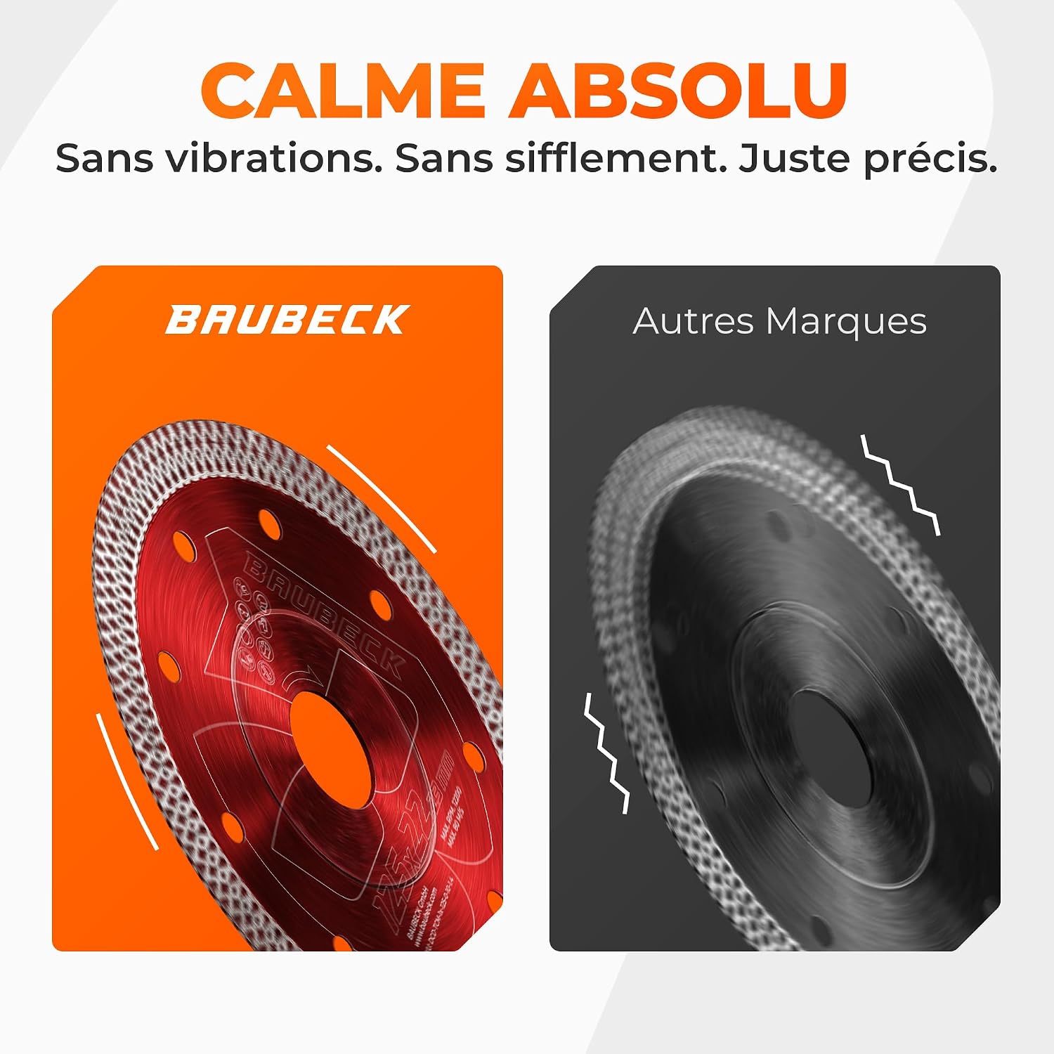 Thumbnail 6 de BAUBECK Lot de 2 Disques Diamant 125 x 22,23 mm – Coupe précise sur carrelage, marbre et pierre naturelle