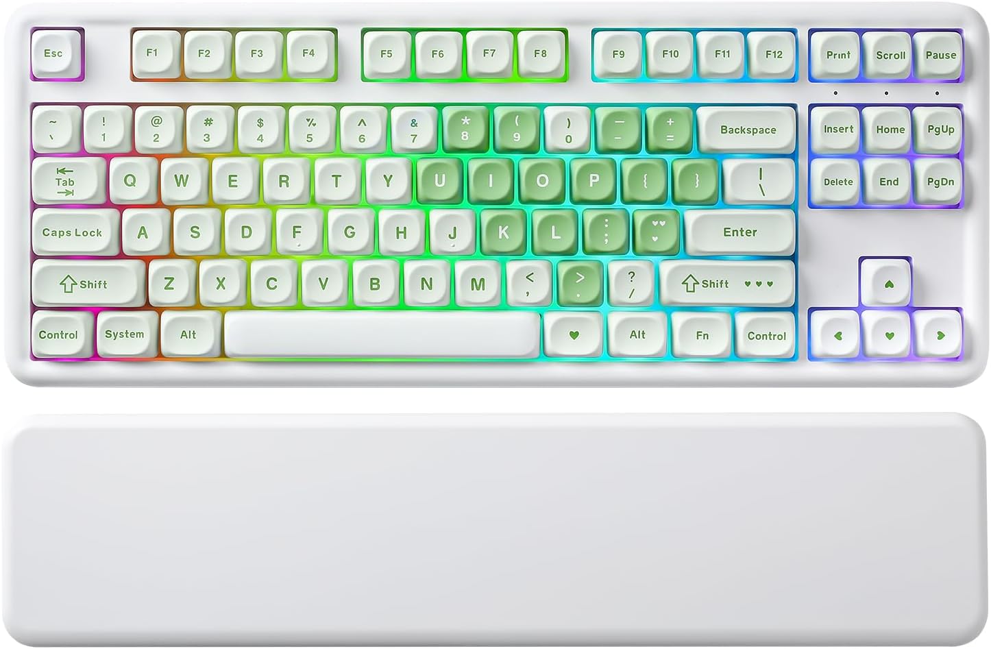 Detalle de YUNZII B87 Wireless Mechanical Keyboard: 87 Keys, Tri-Mode Connectivity, Hot-Swap, QMK/VIA