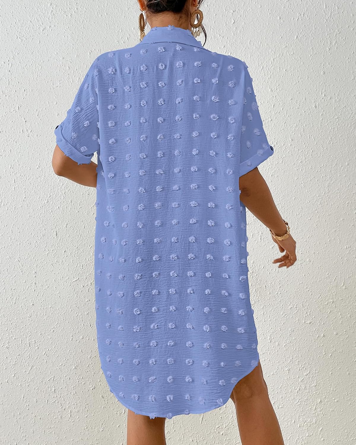 Thumbnail 4 de Bsubseach Swiss Dot Coverup for Women