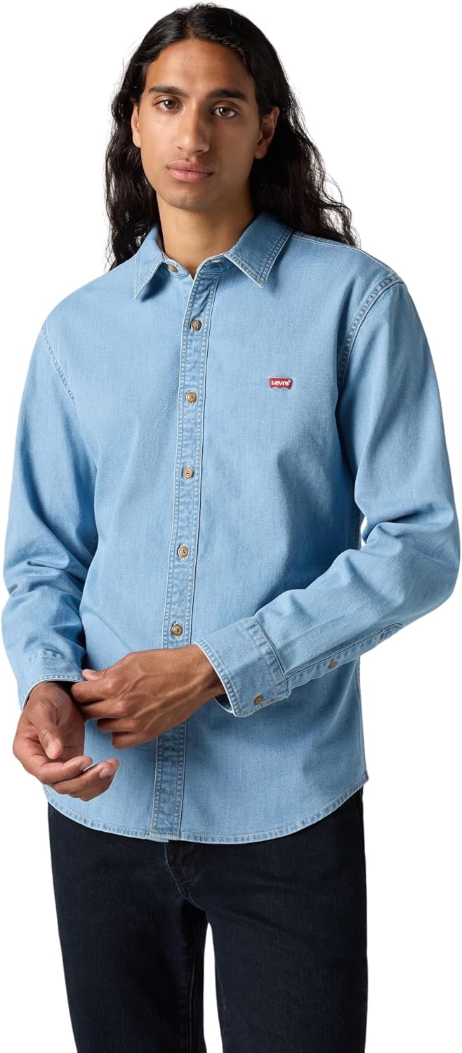 Detalle de Levi's 86625 Battery Housemark Men's Slim-Fit Long-Sleeve Shirt