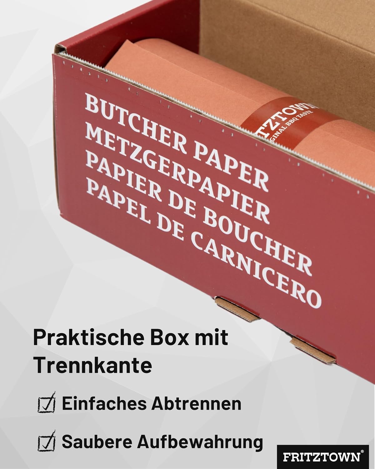 Detalle 2 de FRITZTOWN Butcher Paper Deluxe 60 cm x 50 m