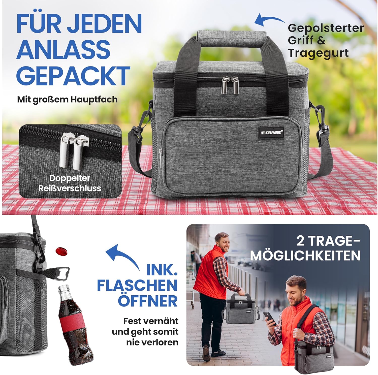 Detalle 2 de HELDENWERK Kühltasche 10L mit Thermo