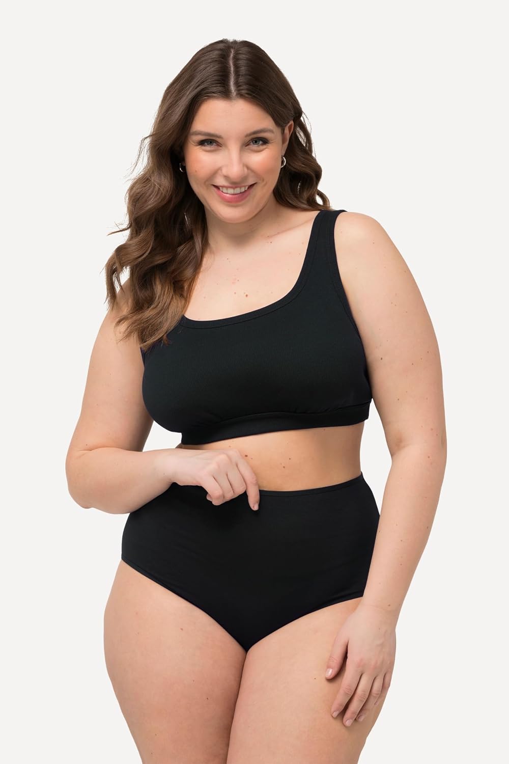 Detalle de Ulla Popken sous-vêtement Femme : culotte sans coutures pour grandes tailles, confort et chaleur