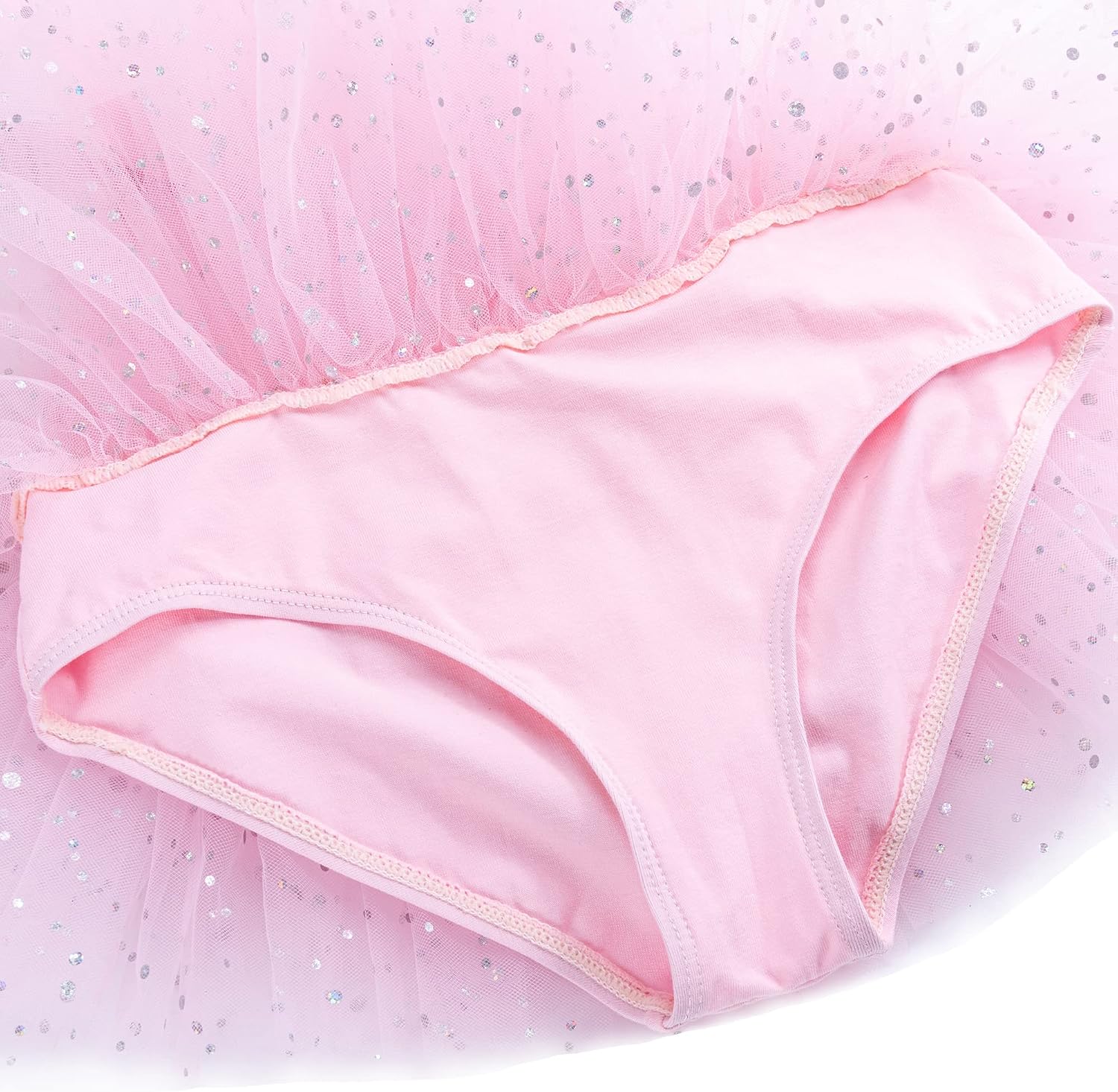 Detalle 2 de Tancefair Ragazze Leotard con tutu scintillante in cotone, 2-11 anni
