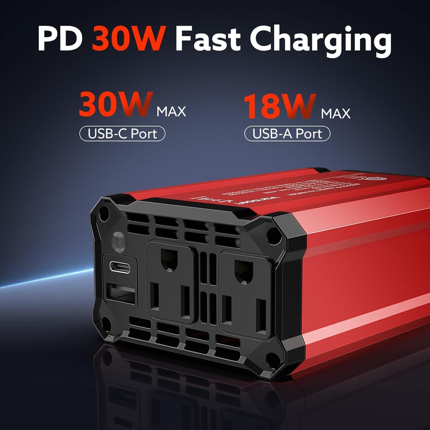 Detalle de VANSOET Car Power Inverter, 400W