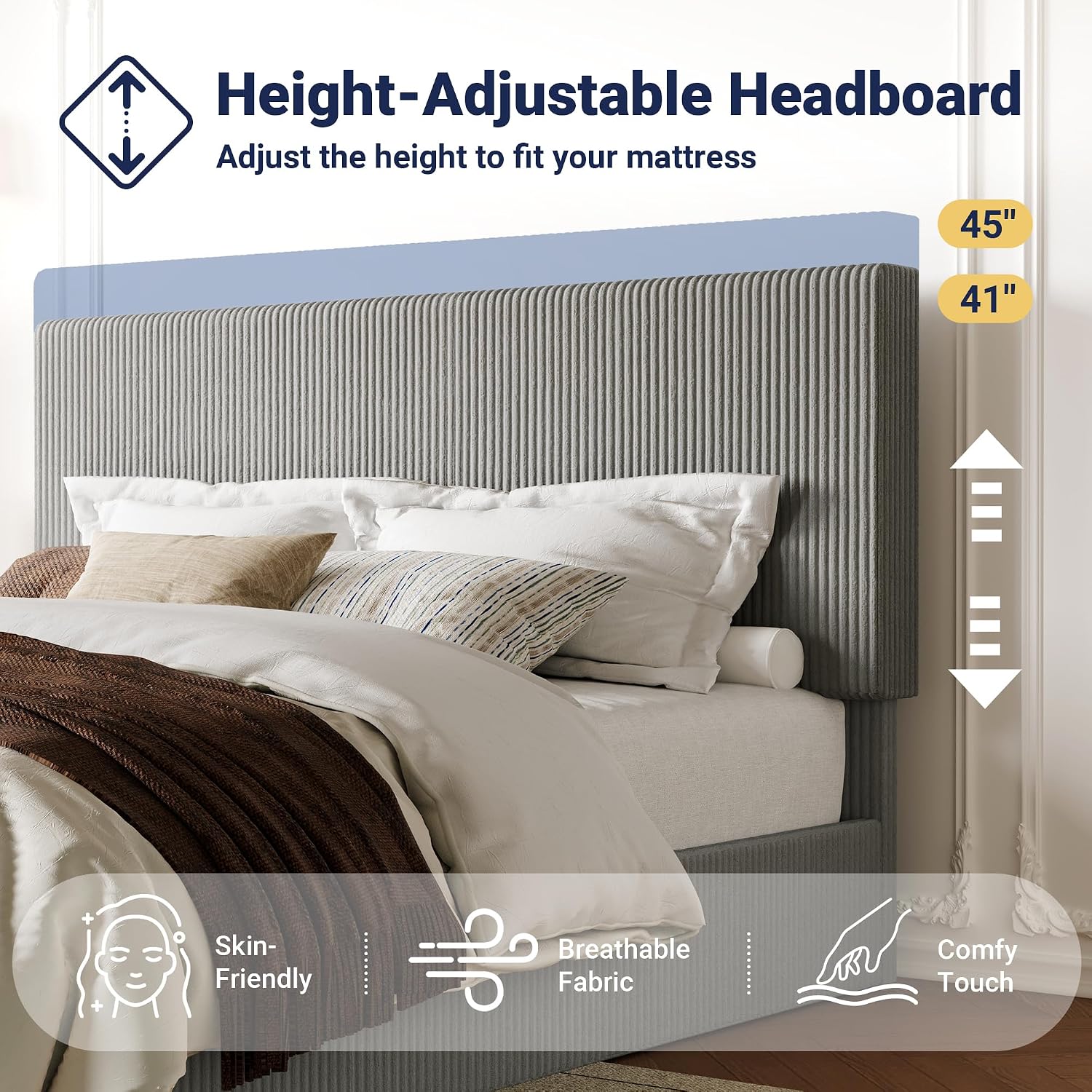Thumbnail 4 de Allewie King Bed Frame
