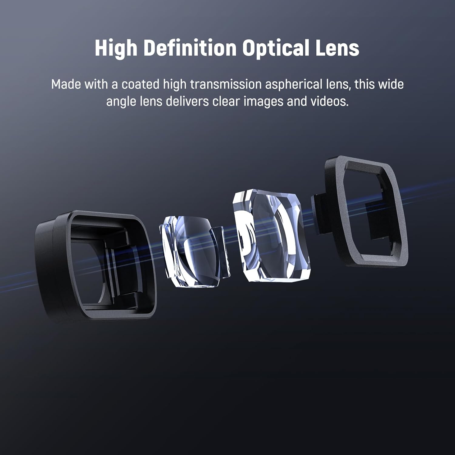 Detalle de NEEWER lente grandangolare 0.75X LS-4 per DJI Osmo Pocket 4 e Pocket 3 (108° FOV)