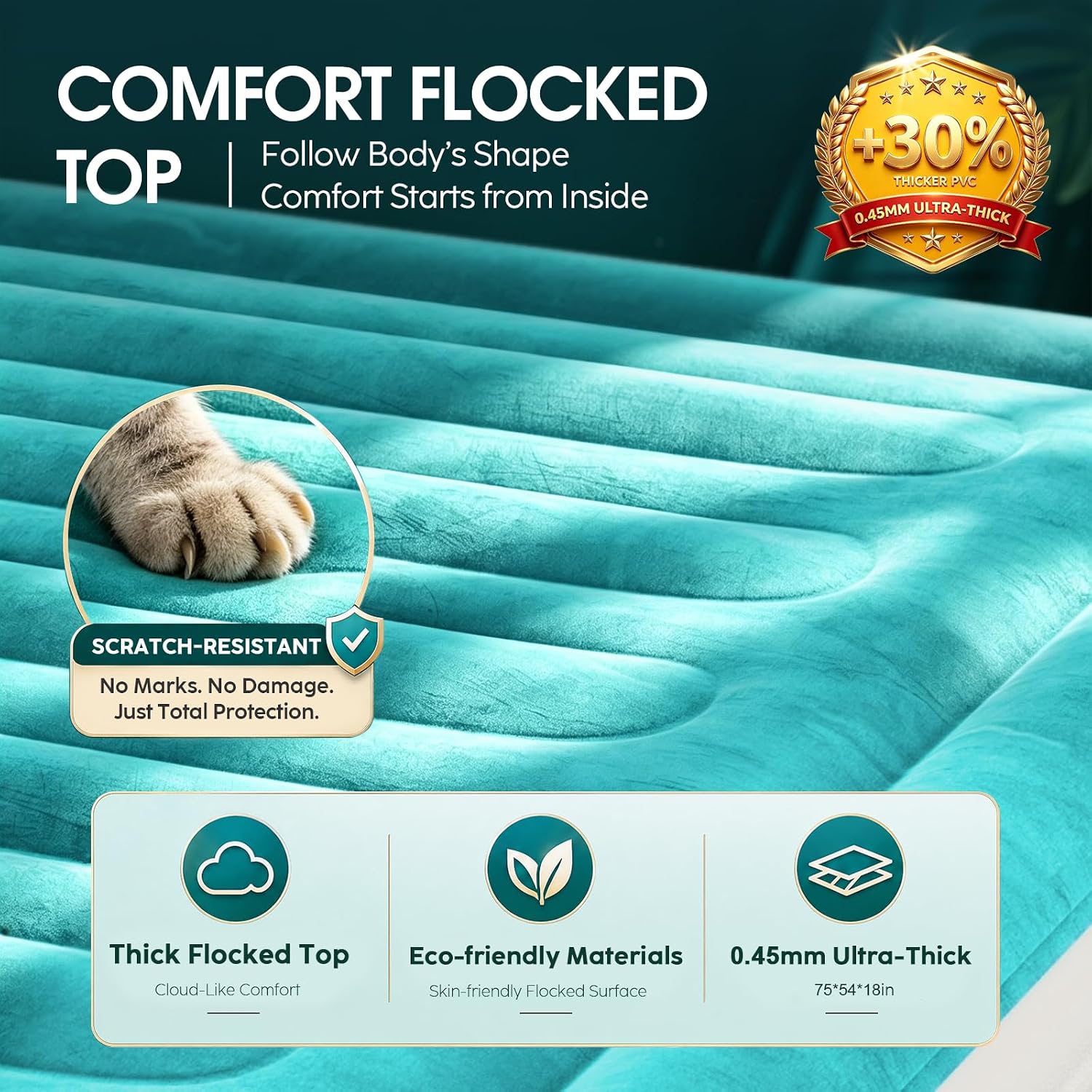 Detalle 1 de VOSSER Full Air Mattress, 18-Inch