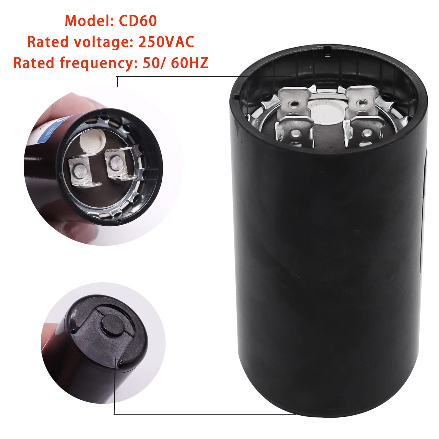 Detalle 2 de Tnisesm Pump Start Capacitor 105-126 µF