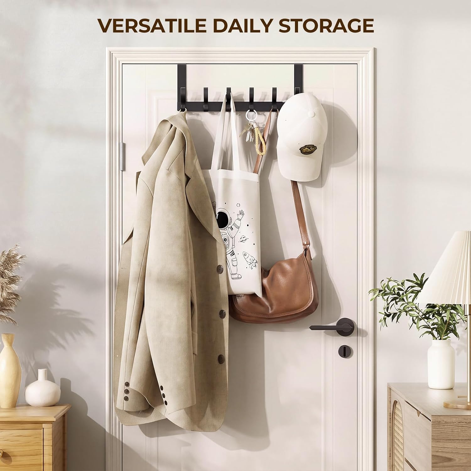 Thumbnail 4 de Optish door hook Over-the-Door Rack, 12 Hooks, Black