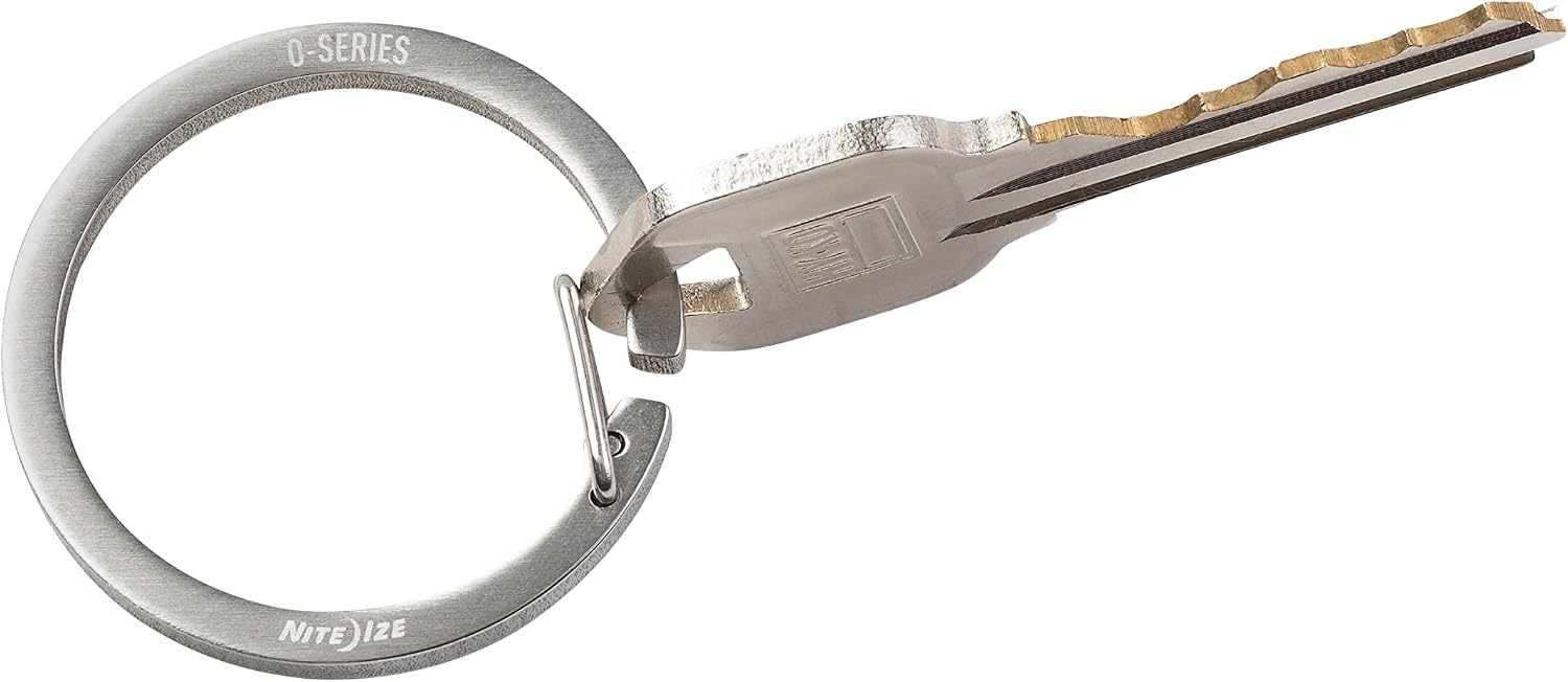 Detalle de Nite Ize O-Series - Llavero de acero inoxidable, 2 unidades🔑