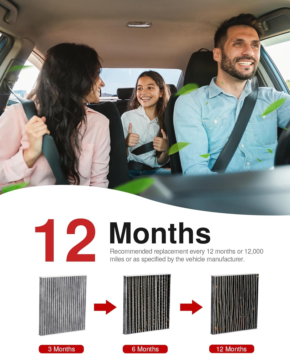 Thumbnail 4 de Puroma Activated Carbon Cabin Air Filter (CF11671 / CAF1864P) for Jeep, Mazda, and RAM — Clean Air, Quieter Cabin