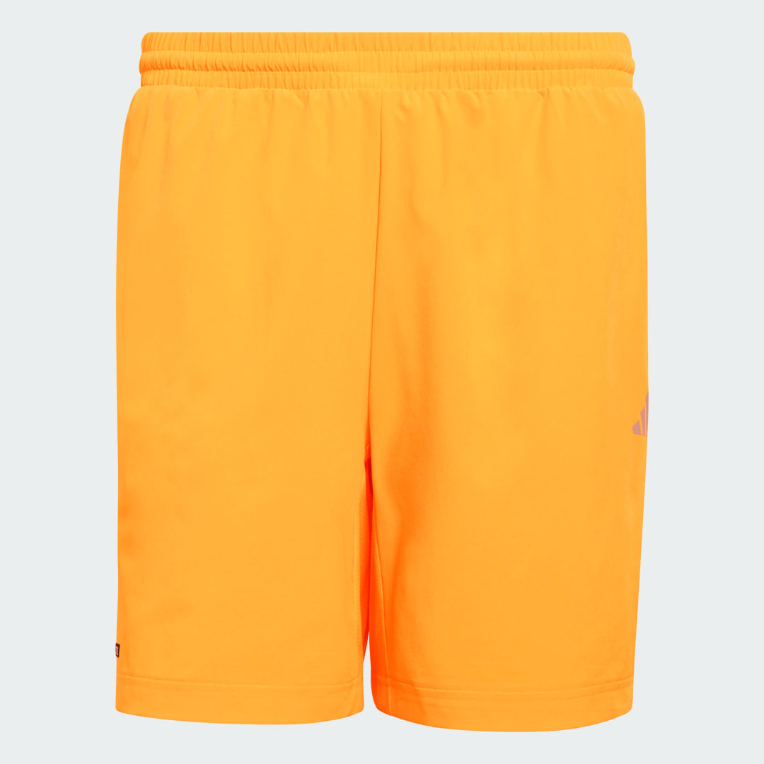 Detalle de Pantalón corto Tech Apparel de Adidas – naranja