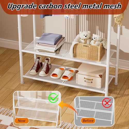 Thumbnail 2 de Golpart Portable Clothes Rail with Wheel – Freestanding Carbon Steel Drying Rack (30D x 81W x 183H, Black)