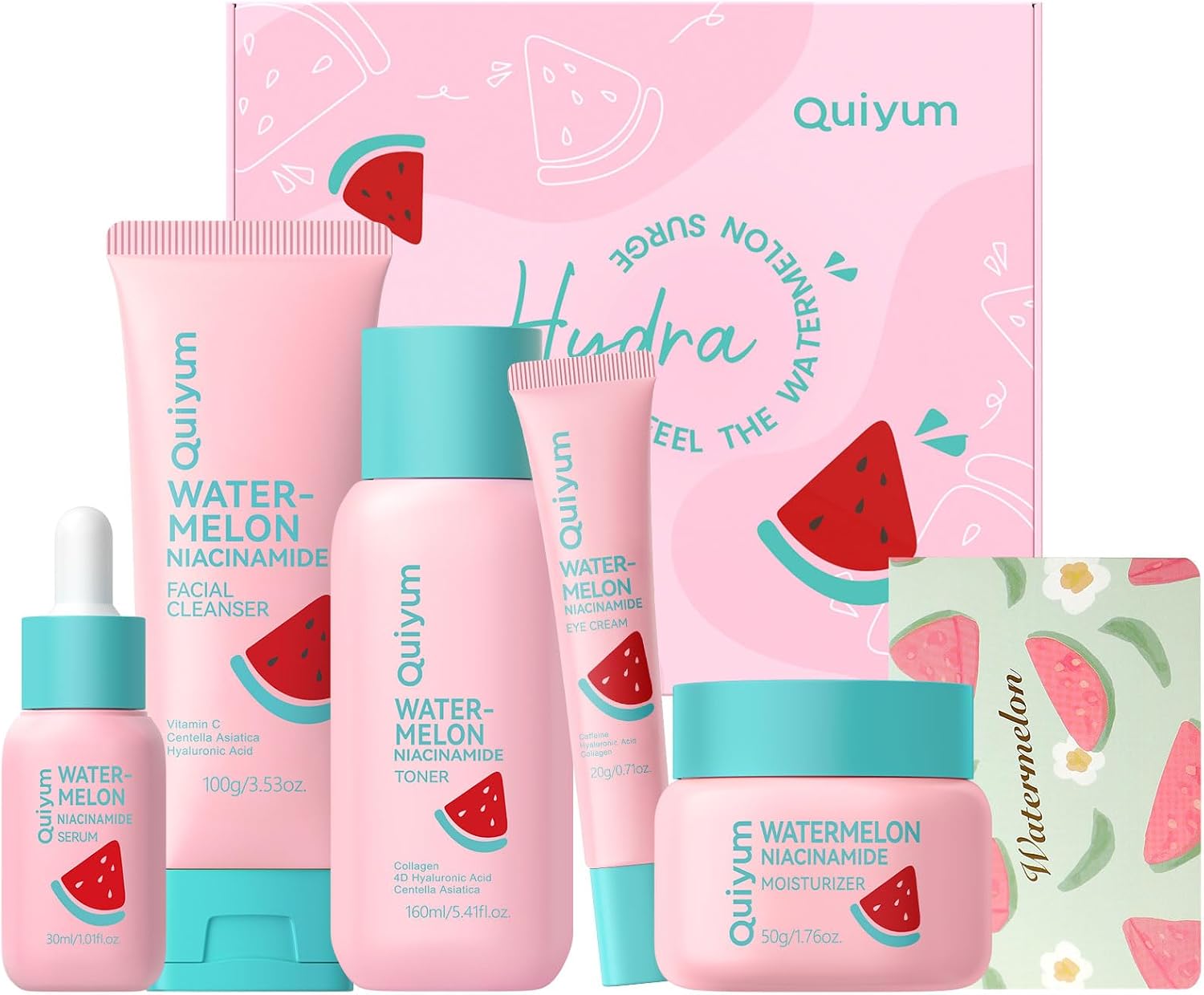QUIYUM Set de cuidado facial 5 pasos 🍉